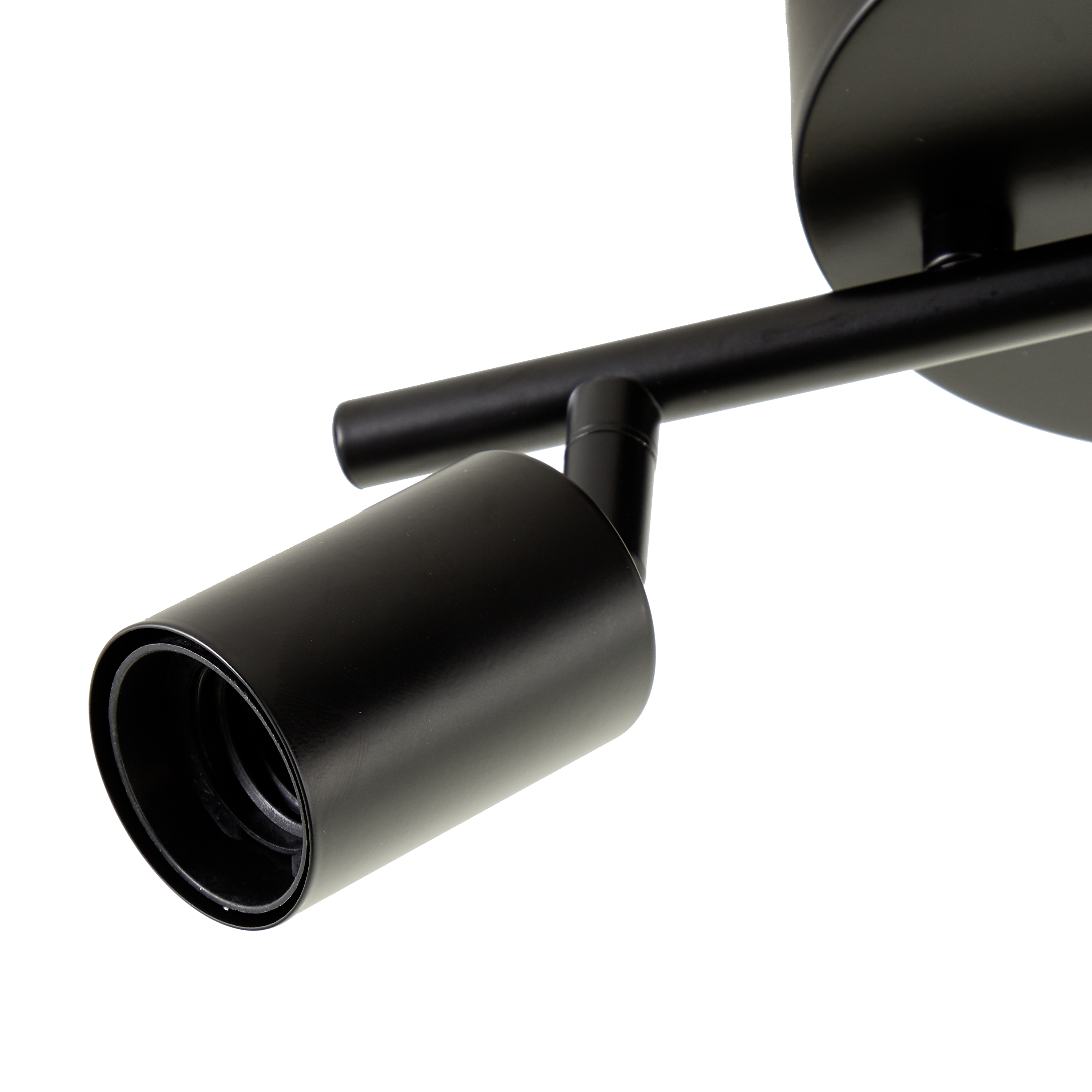 Faretto decorativo senza fonte luminosa LINA in acciaio nero E27 40W INSPIRE 2 luci - 4