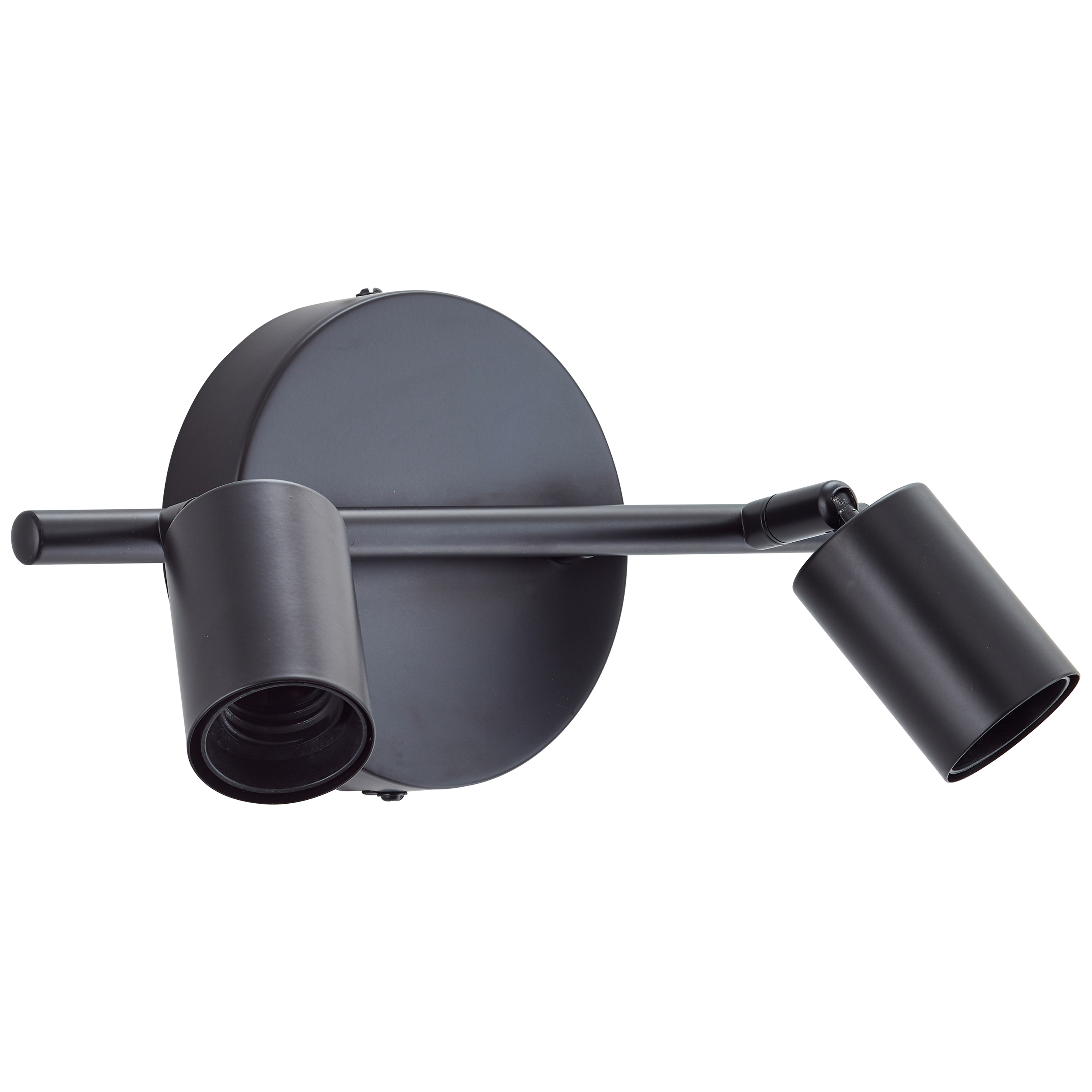 Faretto decorativo senza fonte luminosa LINA in acciaio nero E27 40W INSPIRE 2 luci - 2