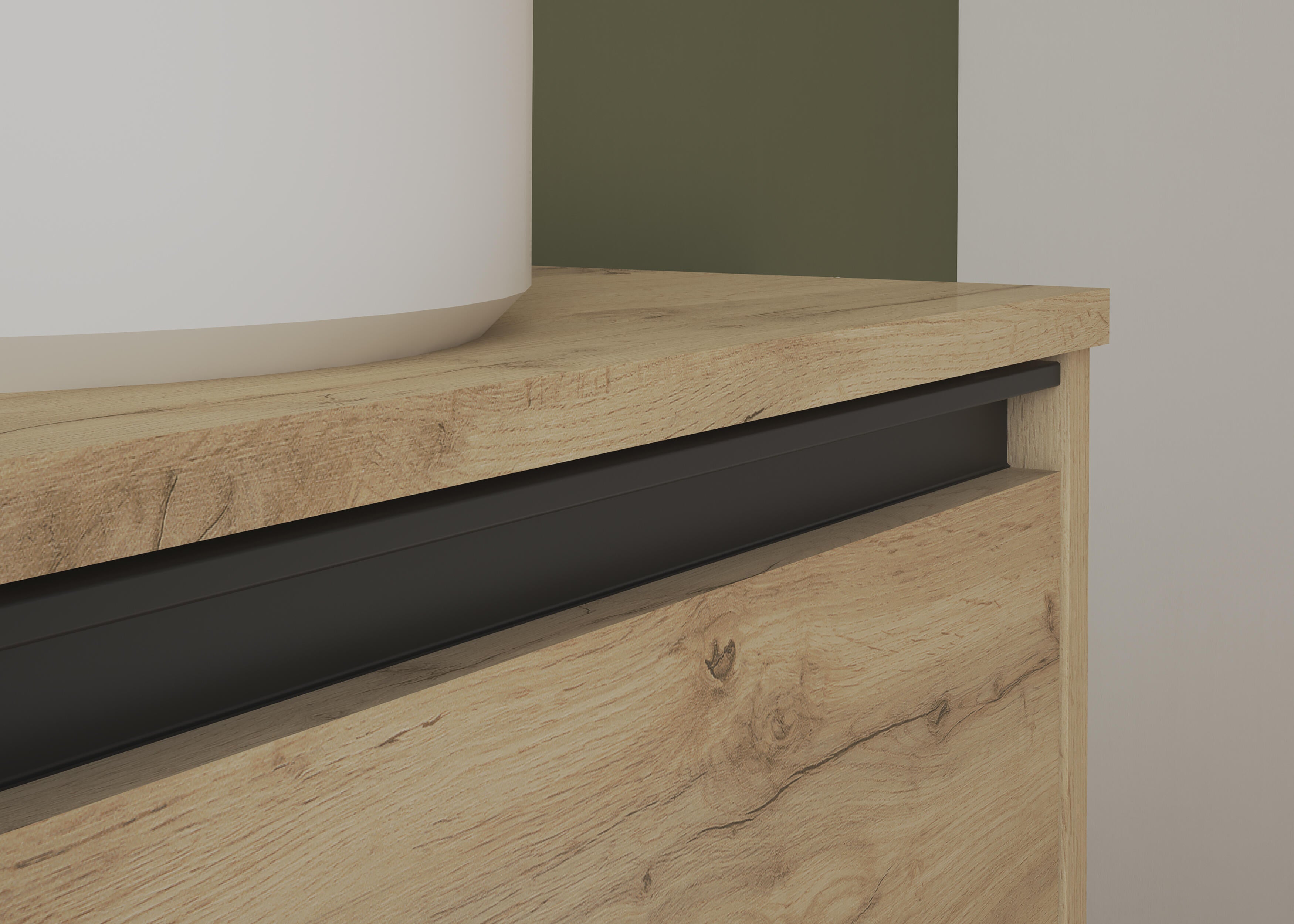 Mueble de baño con lavabo  Klein roble claro mate 70x35 cm - 6