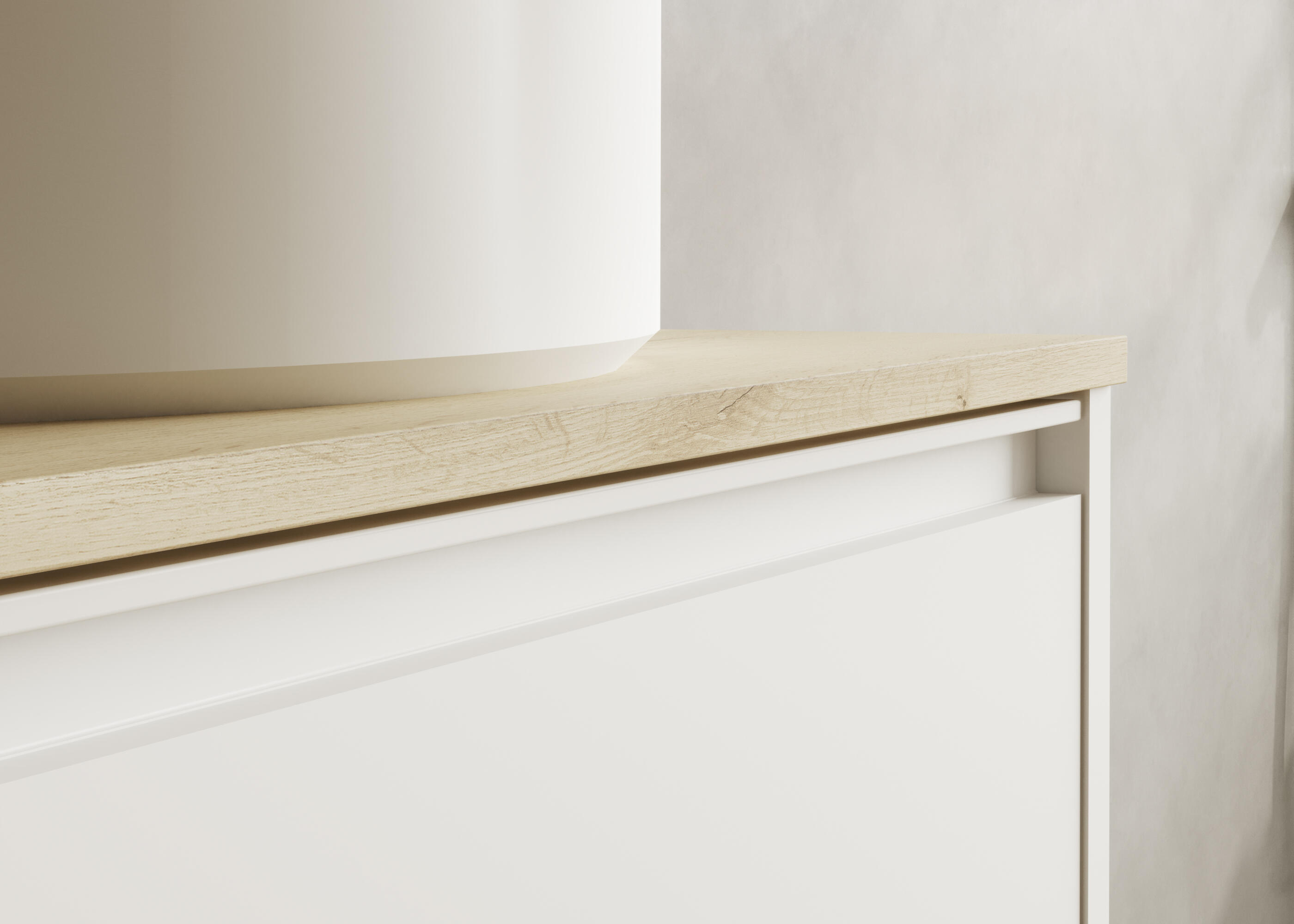 Mueble de baño con lavabo  Klein blanco mate 60x35 cm - 5