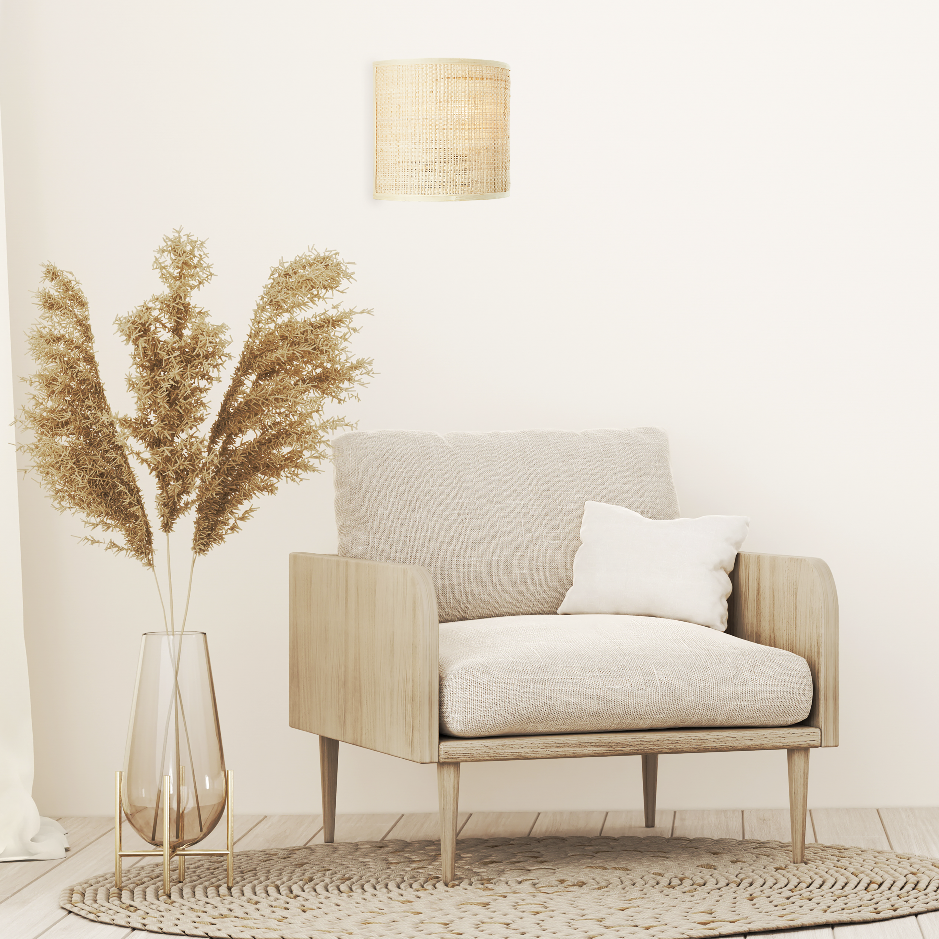 Kinkiet Carvi raffia E27 Inspire - 10