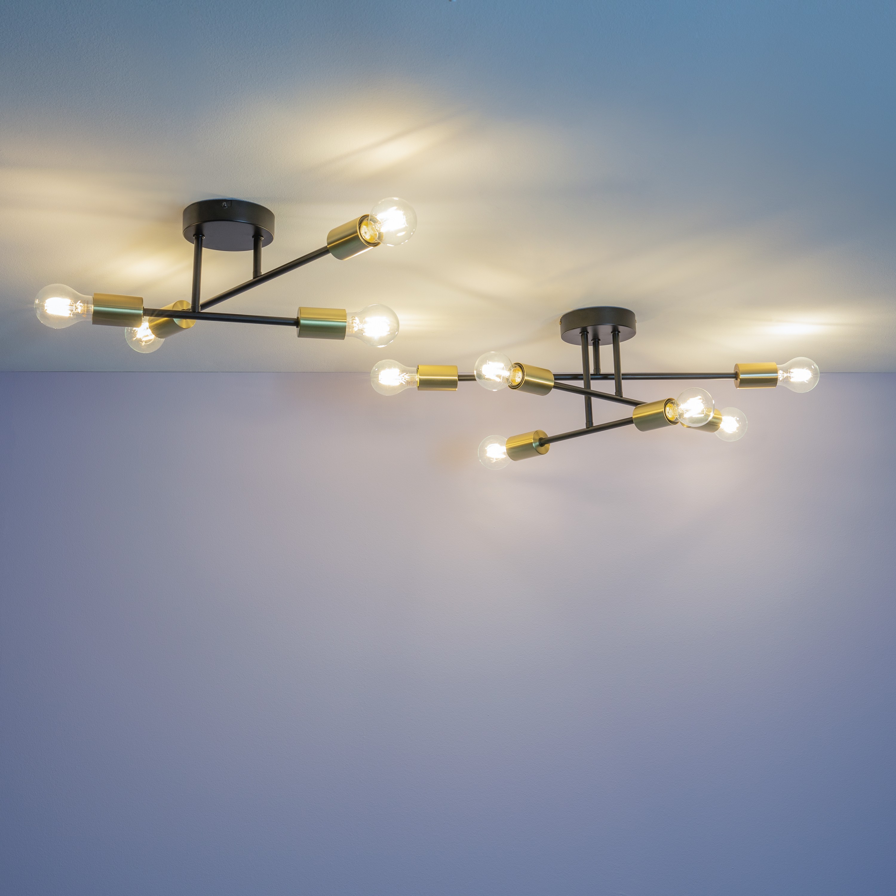 Lampa sufitowa Lina czarno-złota 4 x E27 Inspire - 11