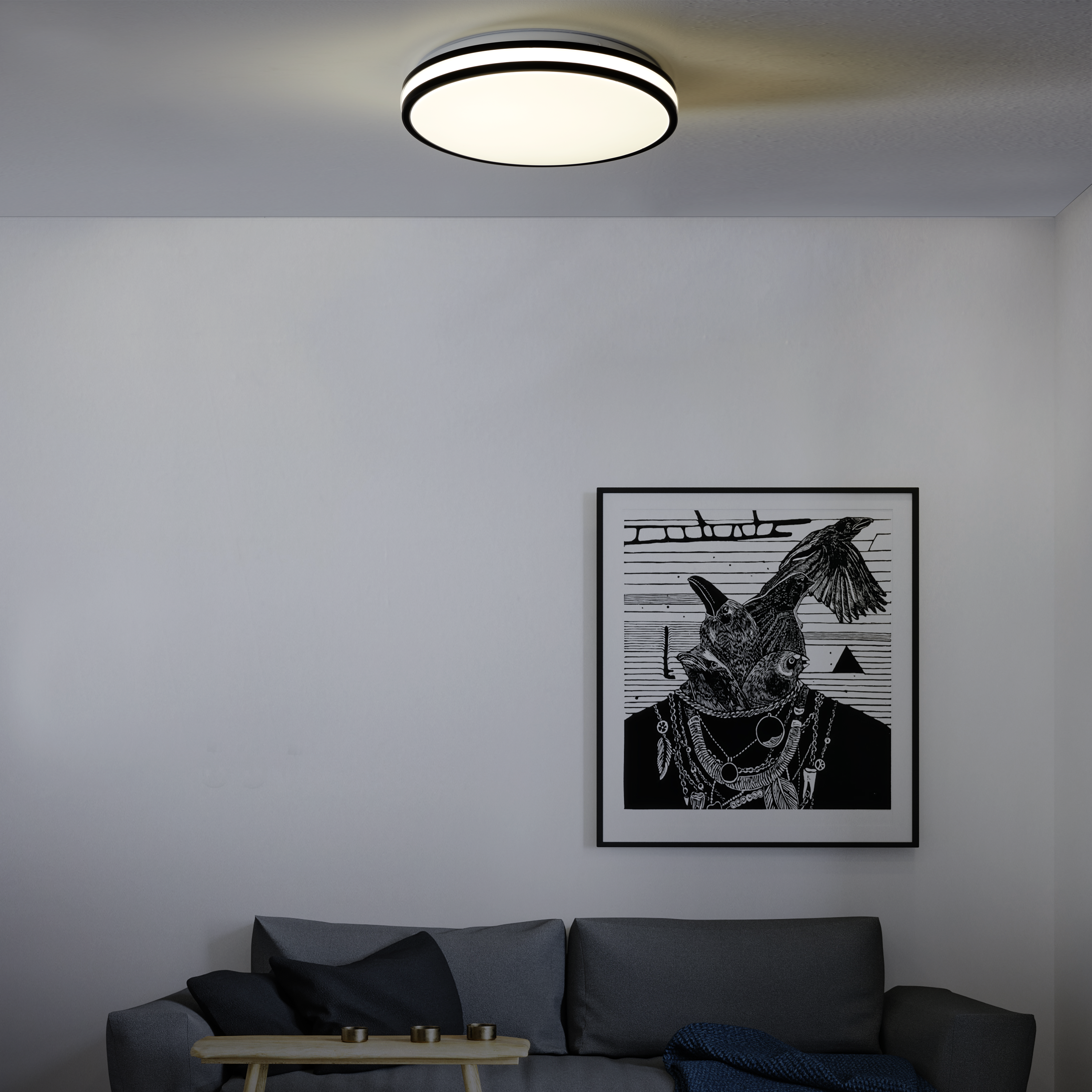 Plafon Kosta czarny śr. 40 cm LED Inspire - 2