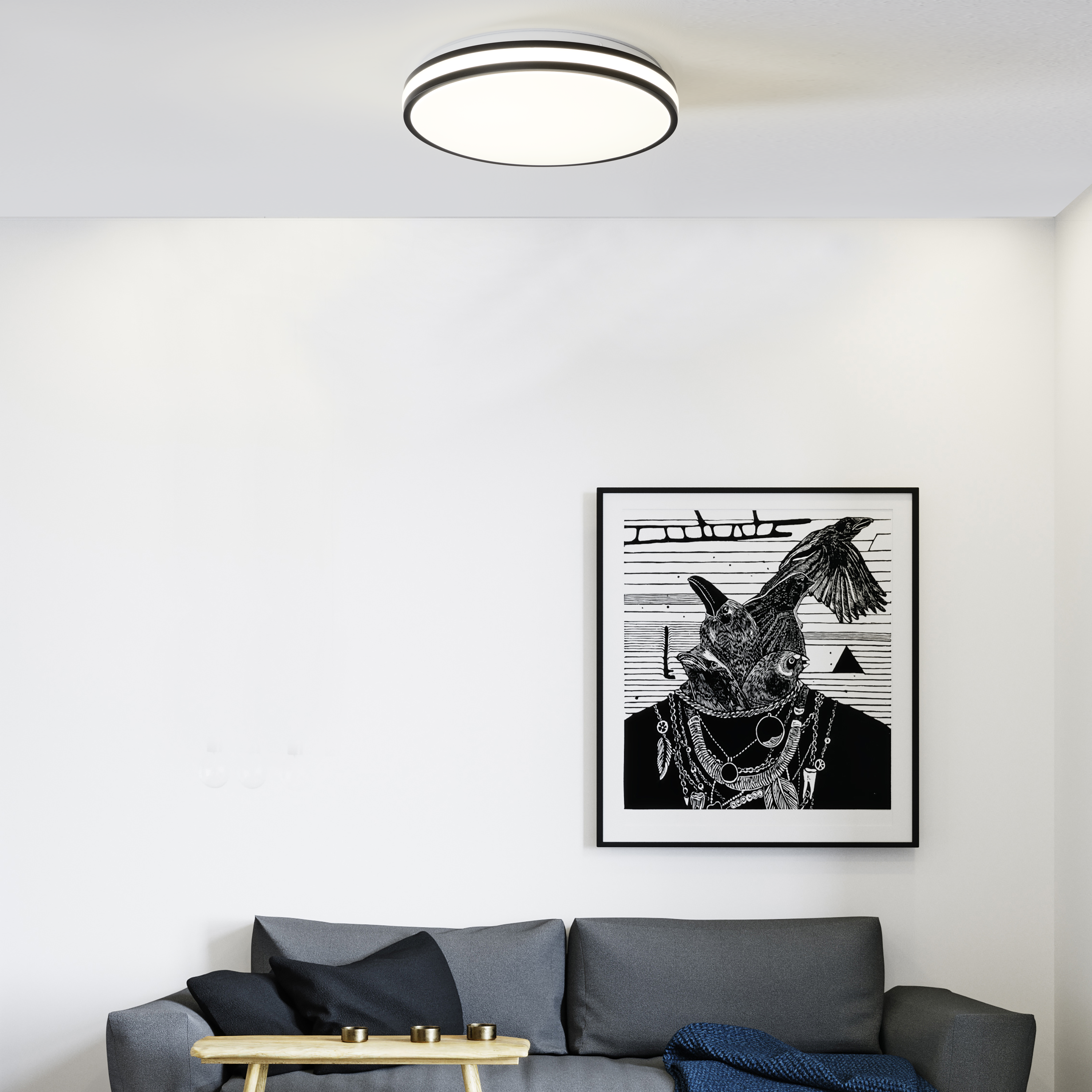 Plafon Kosta czarny śr. 40 cm LED Inspire - 4