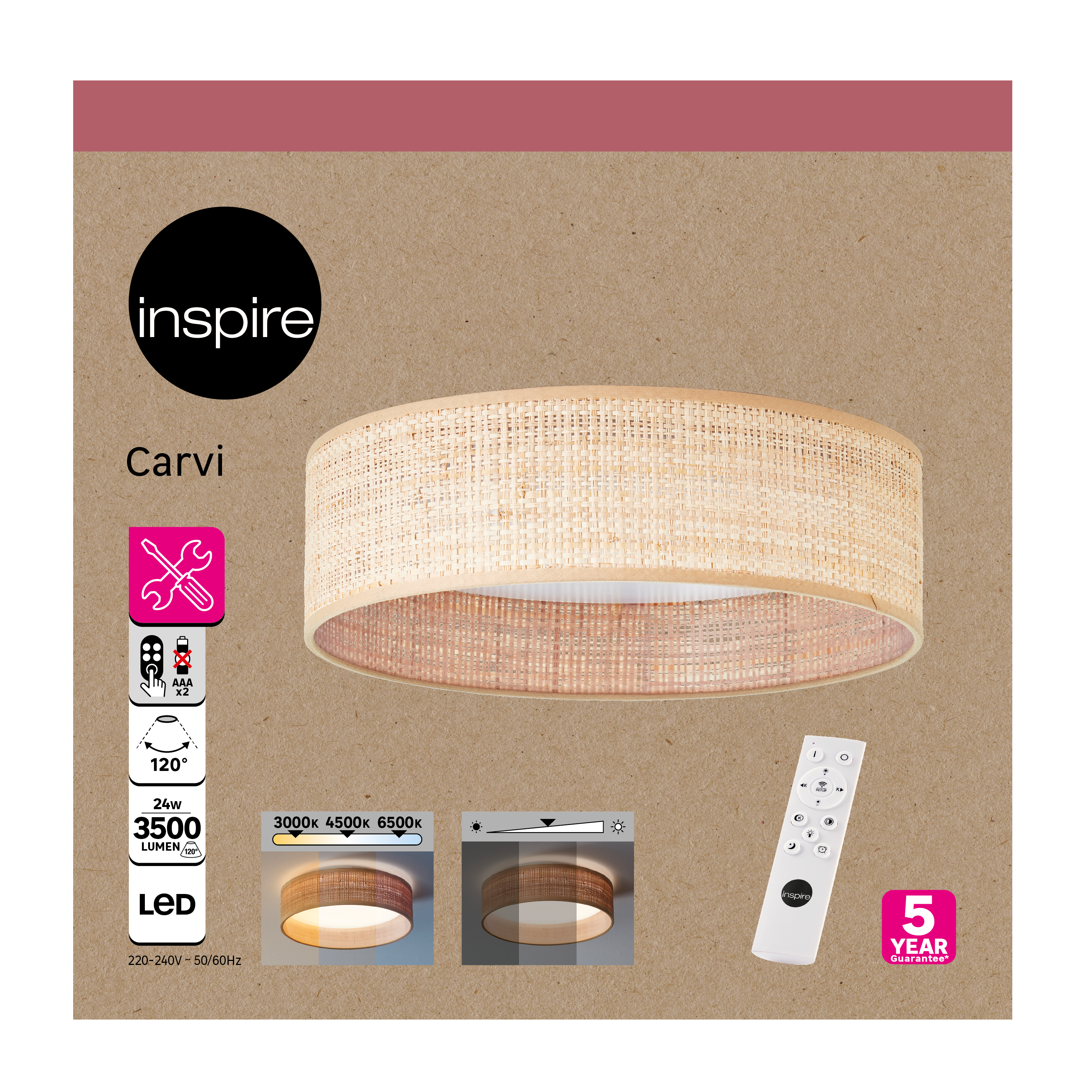 Oprawa sufitowa ze źródłem światła G99958A75 INSPIRE - 16