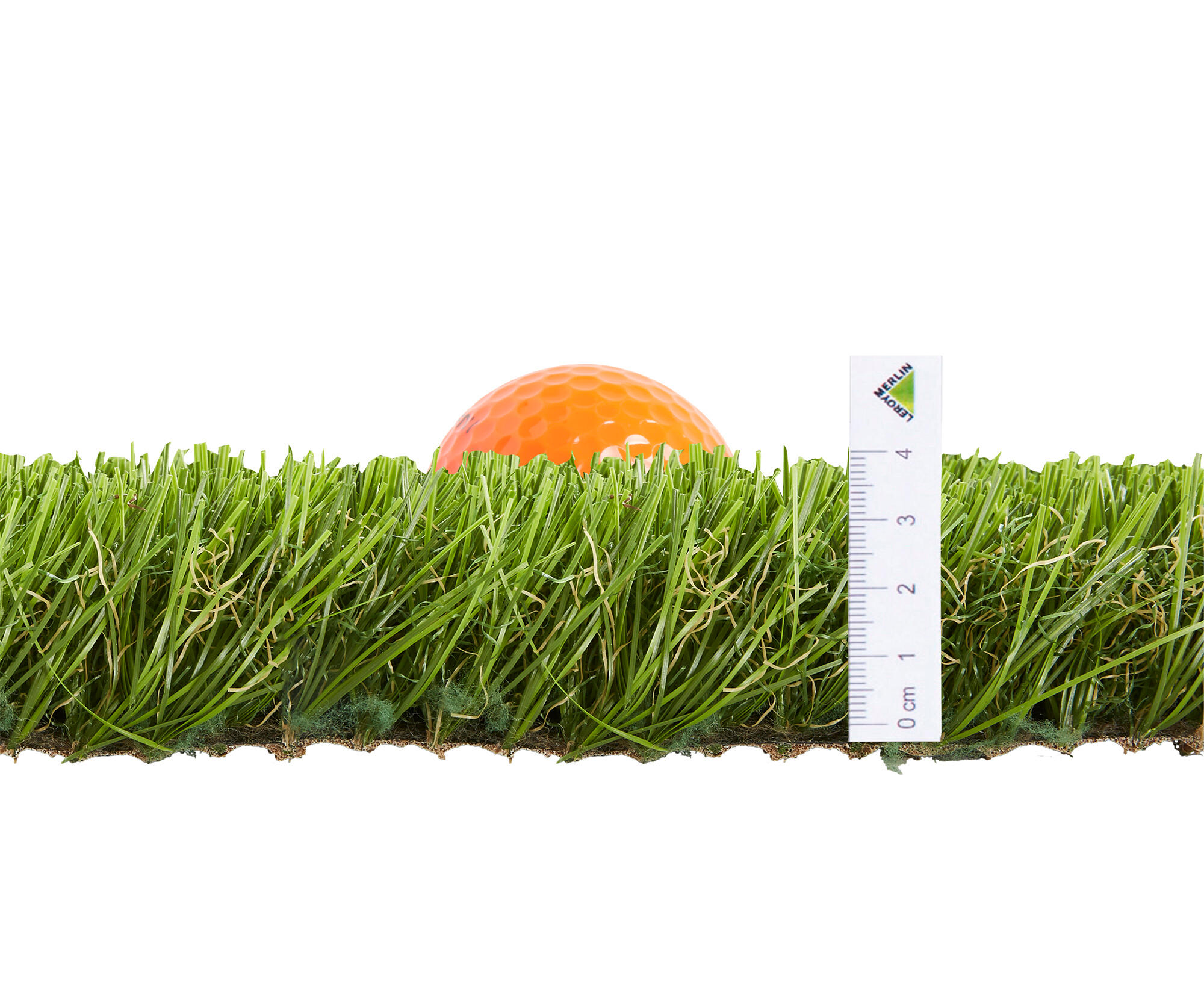 Rollo césped artificial milos 1x5m 40mm altura de fibras y 19950 puntadas m²