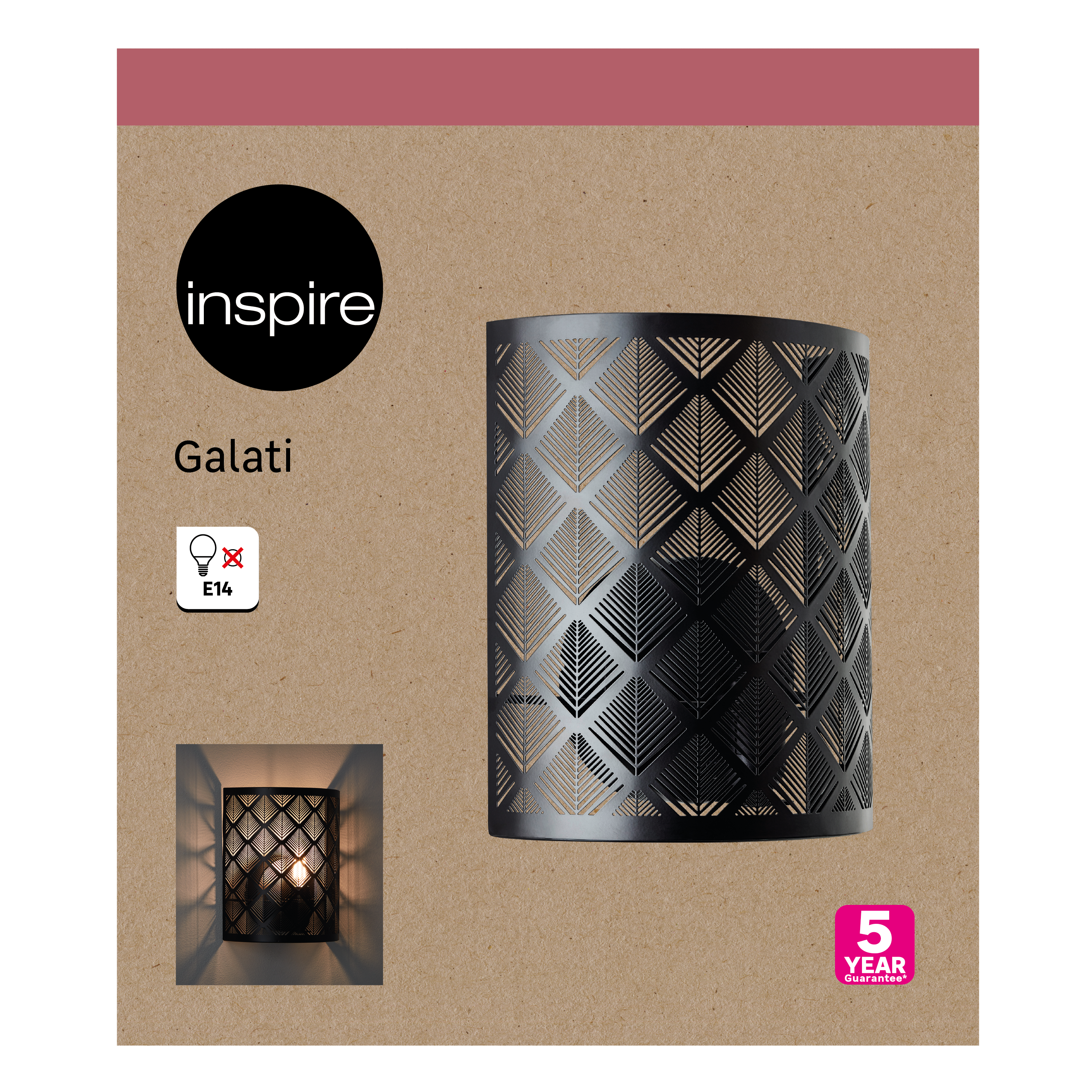 Aplique medio Galati Inspire E27 Metal - 7