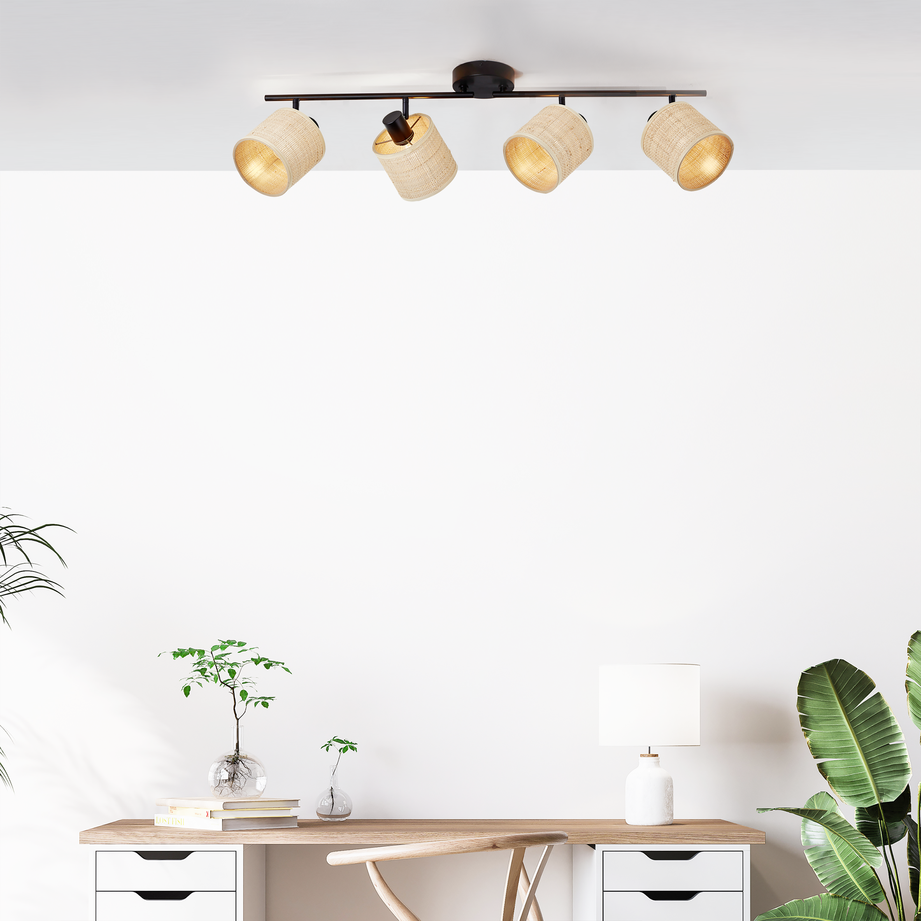 Foco decorativo INSPIRE CARVI 4 luzes 76 cm metal - 13