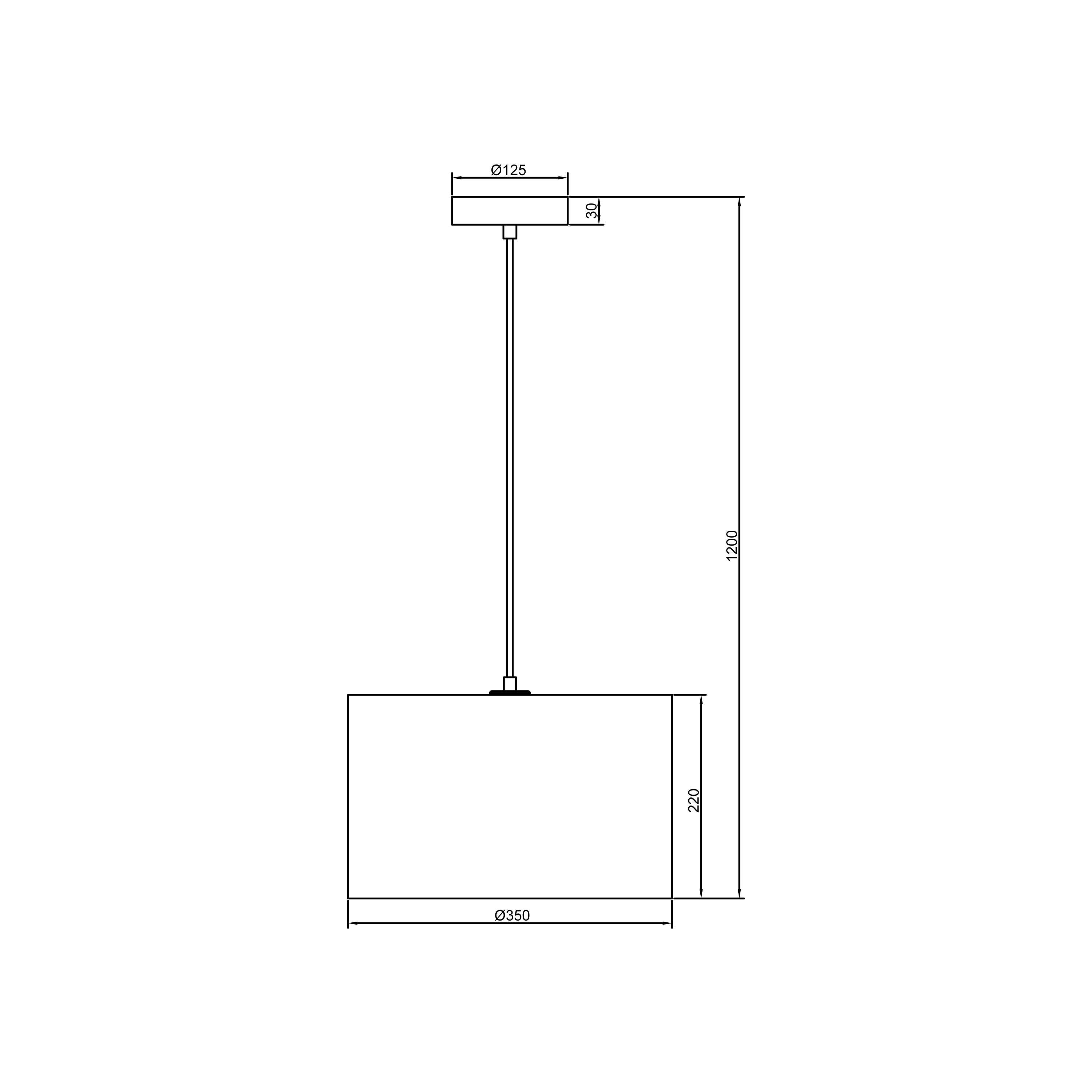 Lampa wisząca Carvi czarna E27 Inspire - 17