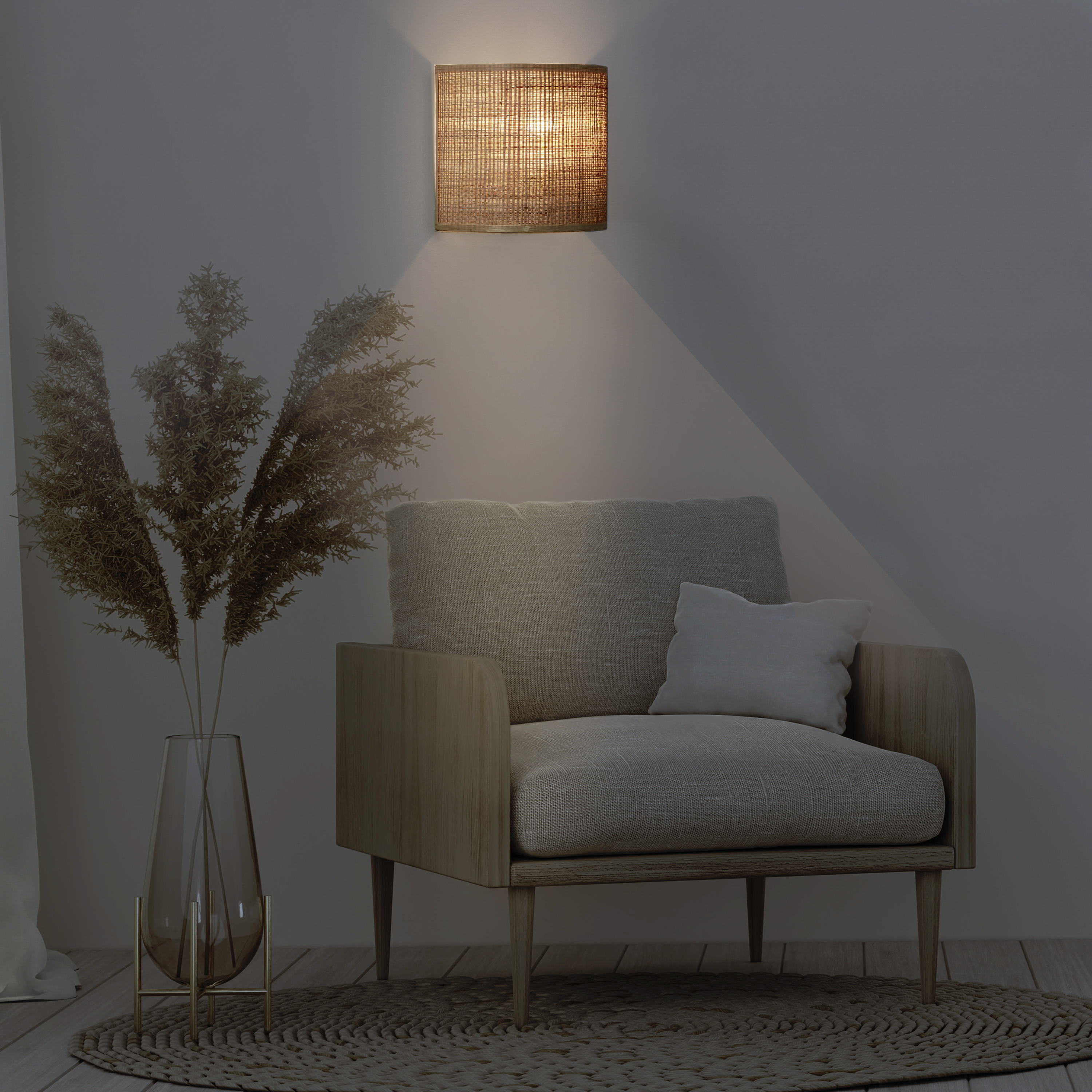 Kinkiet Carvi raffia E27 Inspire - 9