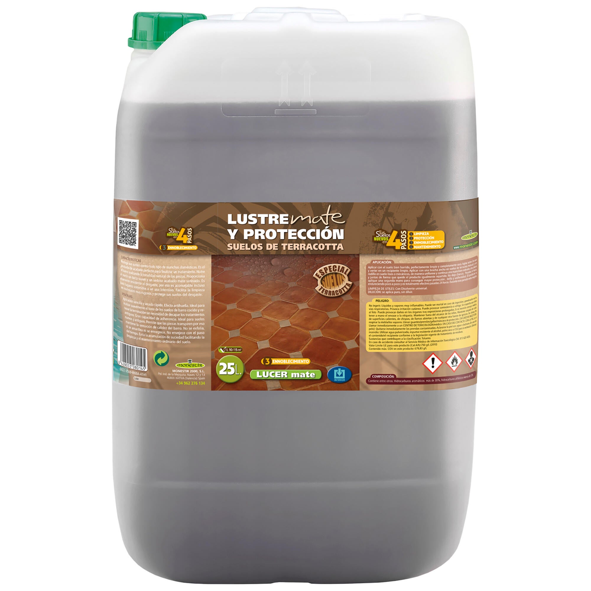 Lucer mate ennoblecimiento mate terracota interior monestir 25l