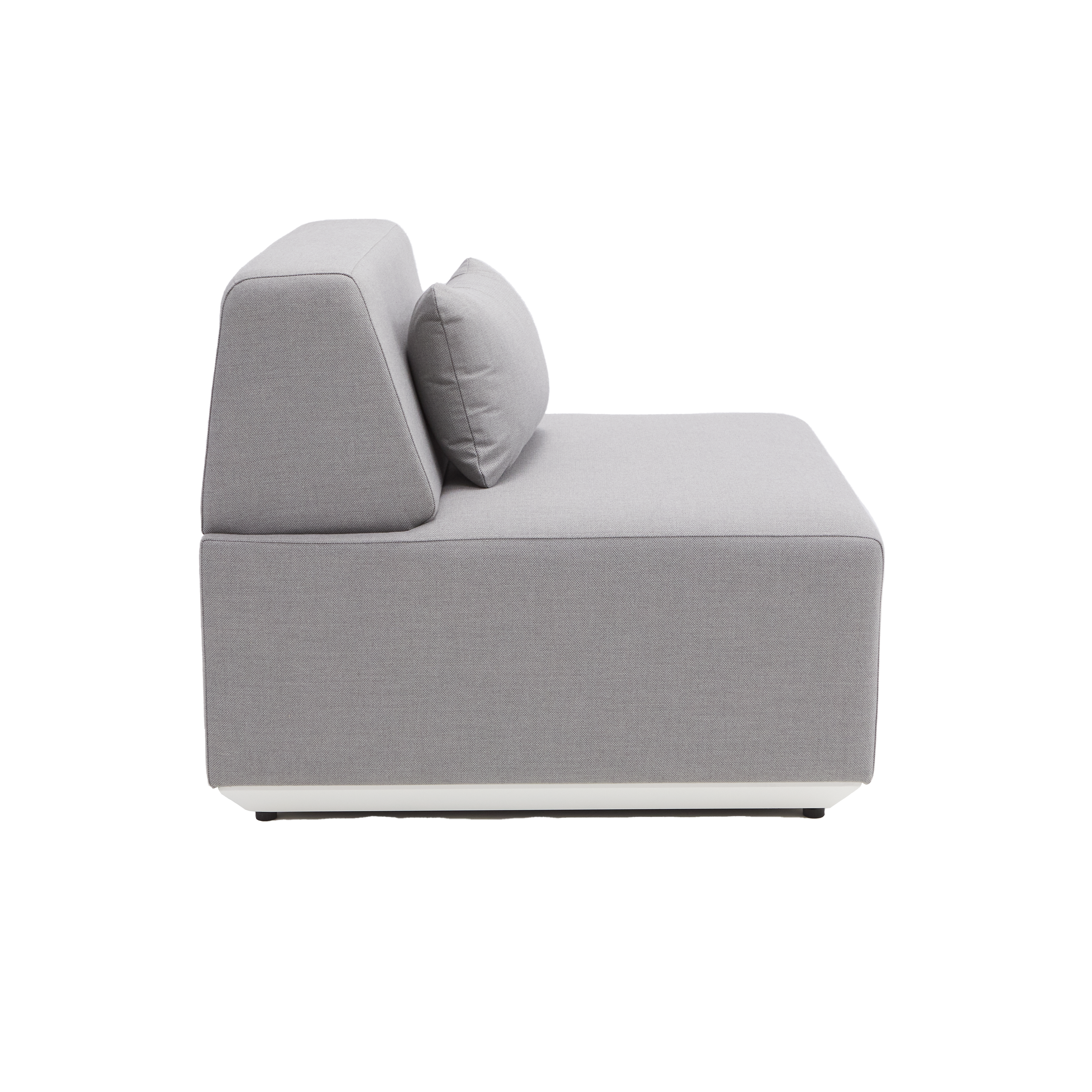 Módulo sofá simples jardim cinzento Neptune Naterial - 2