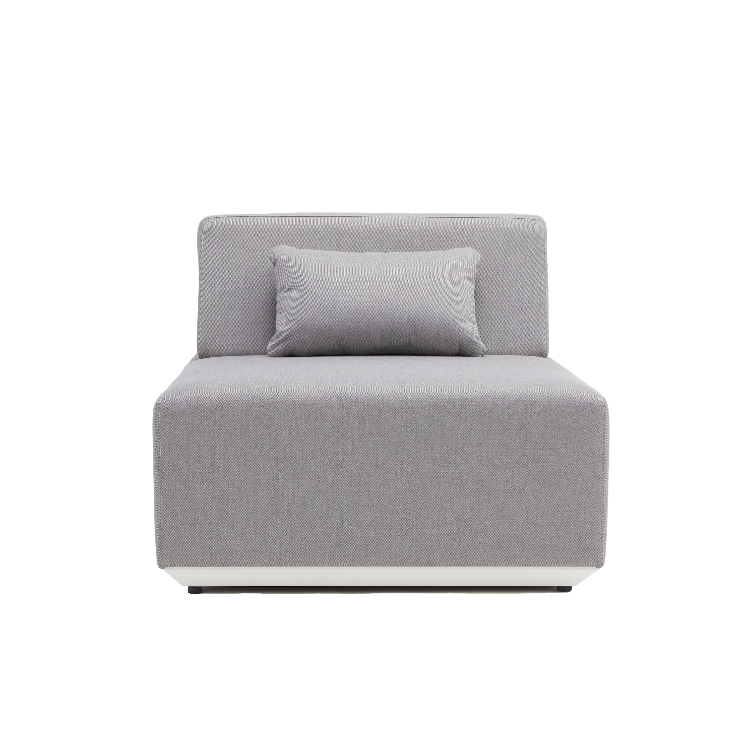 Módulo sofá simples jardim cinzento Neptune Naterial - 3