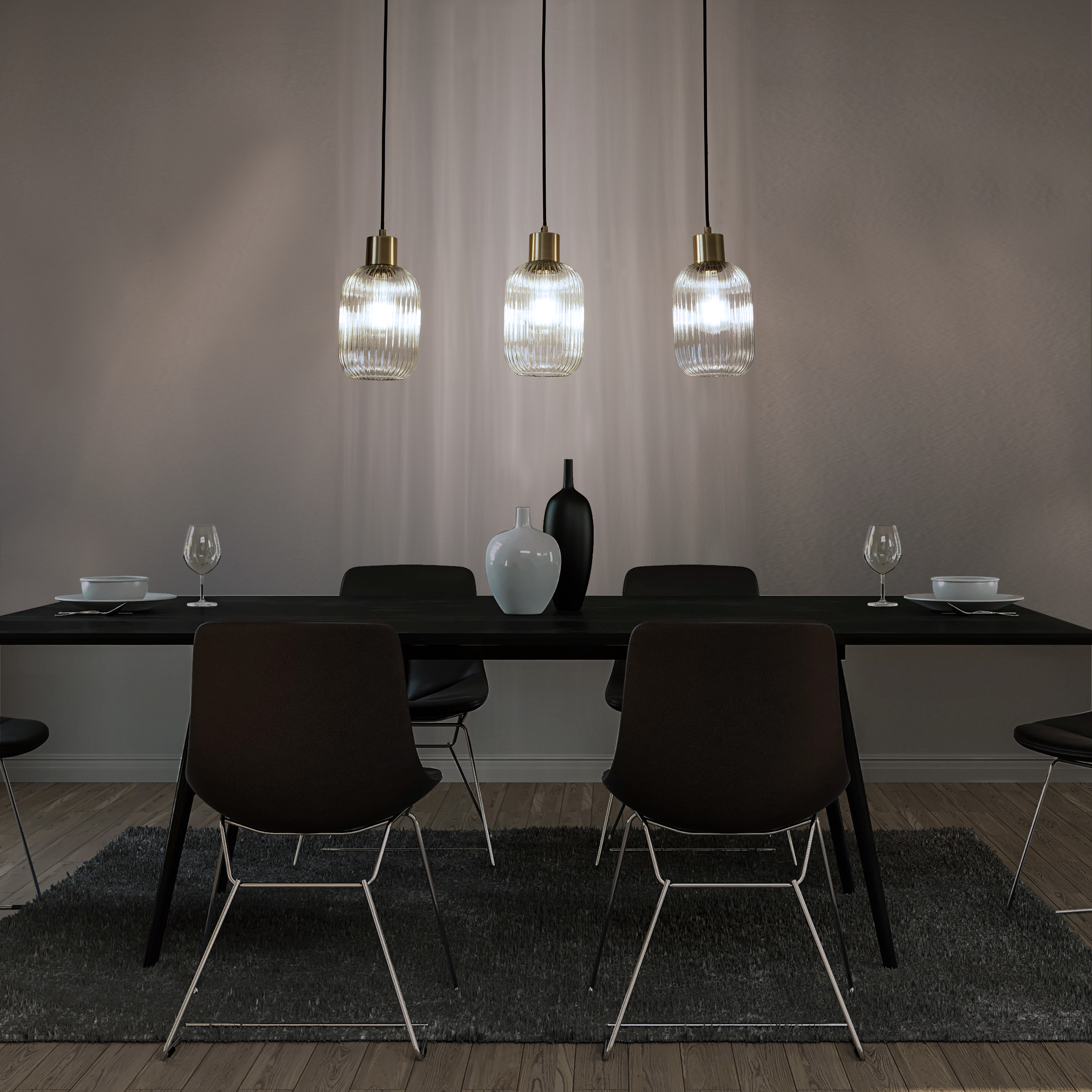 Lampa wisząca Dipsy szkło 3 x E27 Inspire - 15