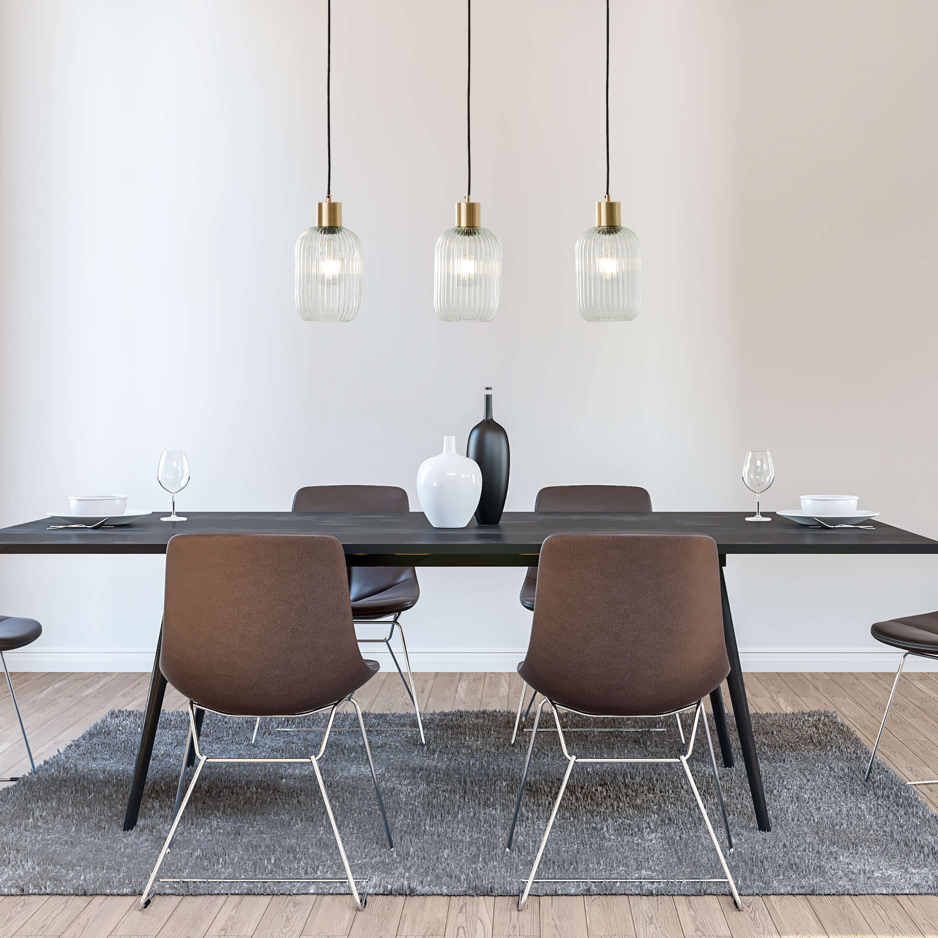 Lampa wisząca Dipsy szkło 3 x E27 Inspire - 13