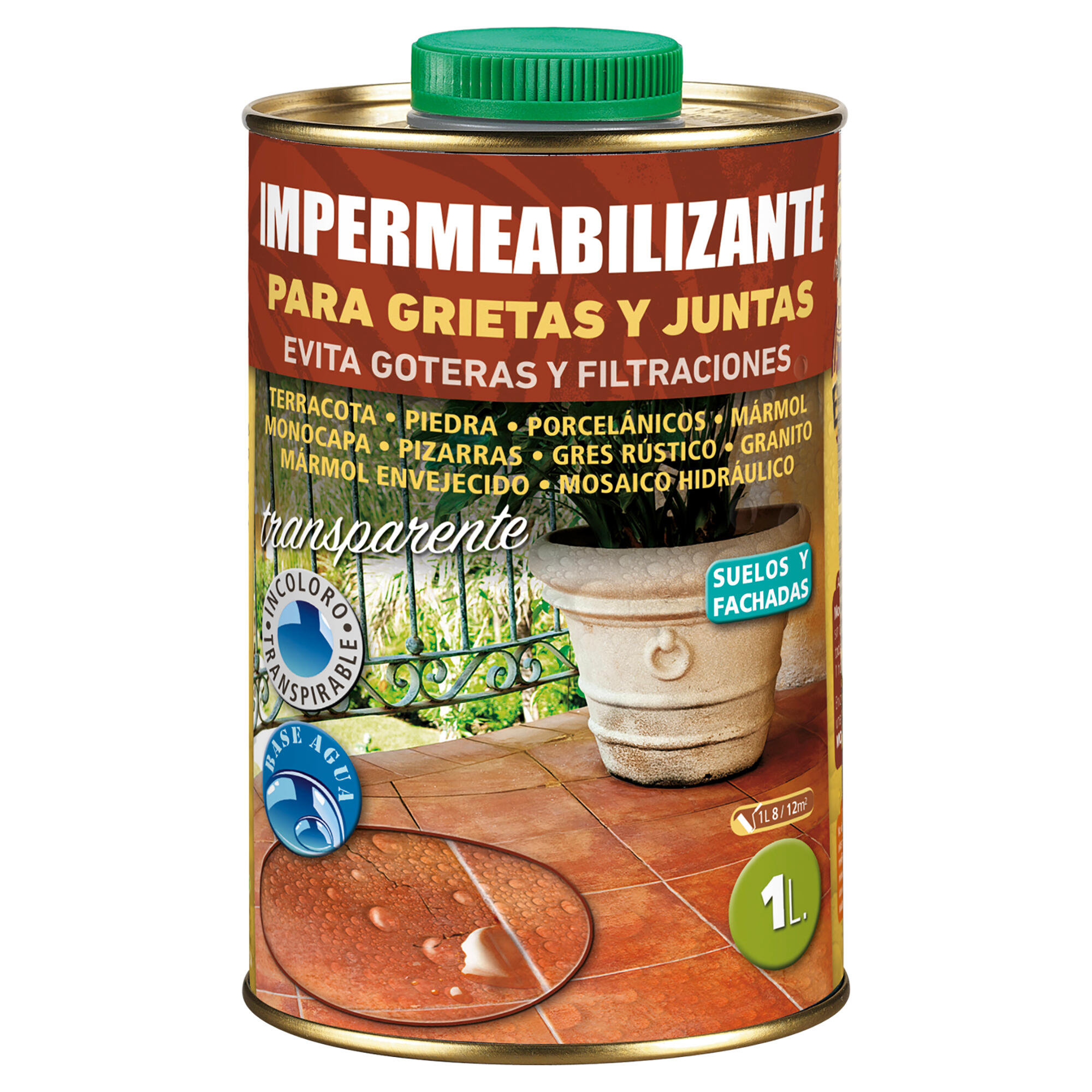Impermeabilizante terrazas, grietas y juntas monestir 1l