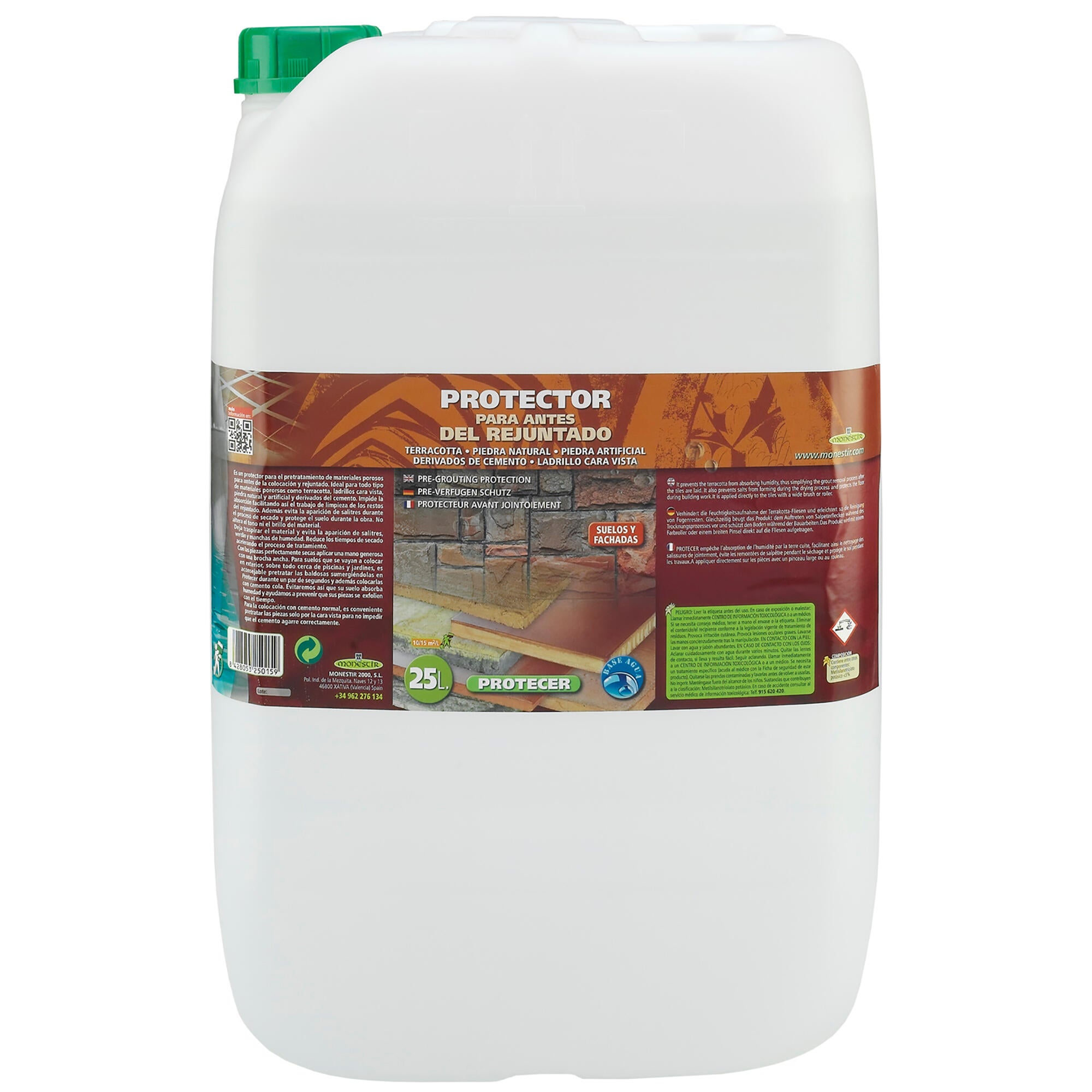 Protector tapaporos terracota y piedra protecer monestir 25l