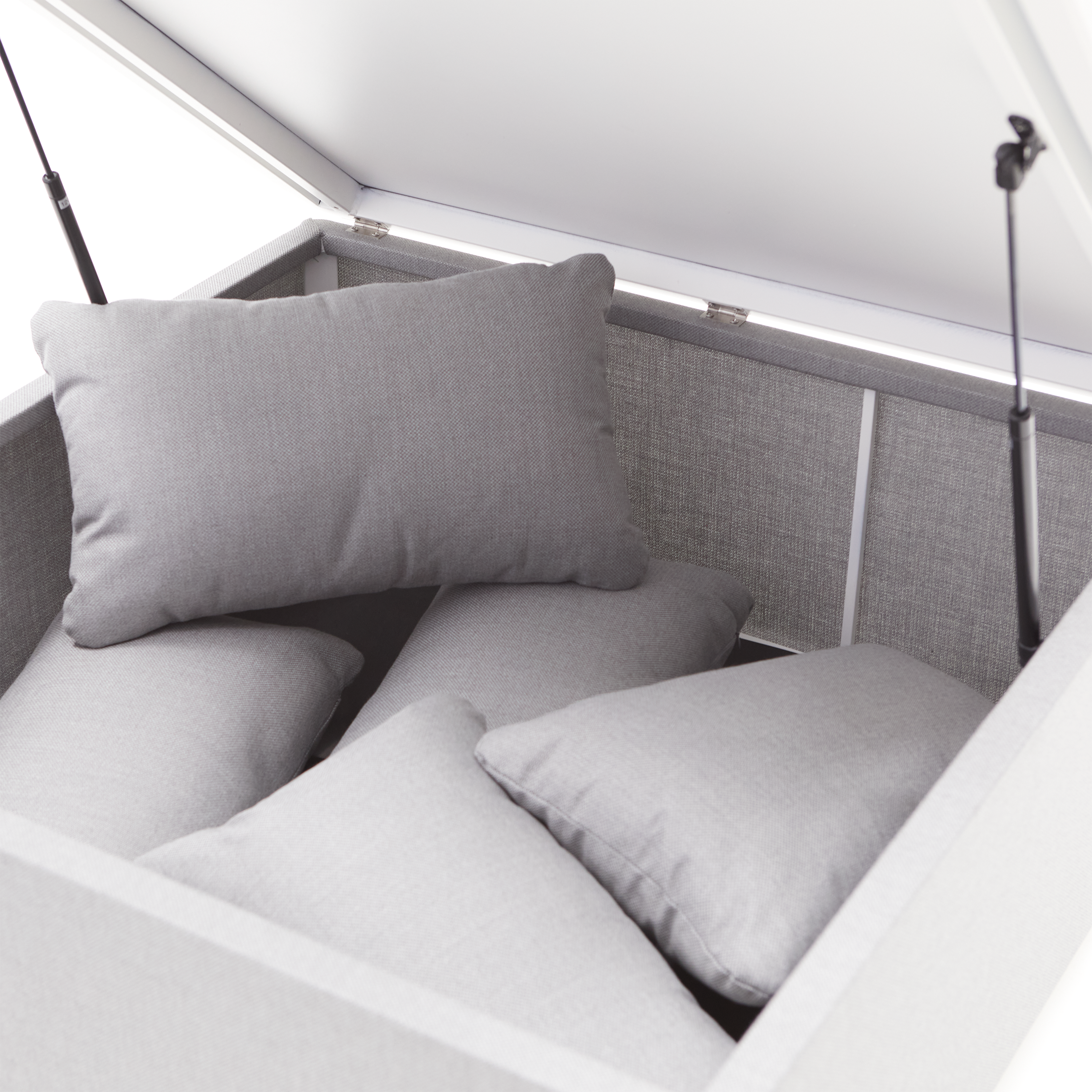 Mesa auxiliar de jardín NATERIAL Neptune de aluminio gris - 10