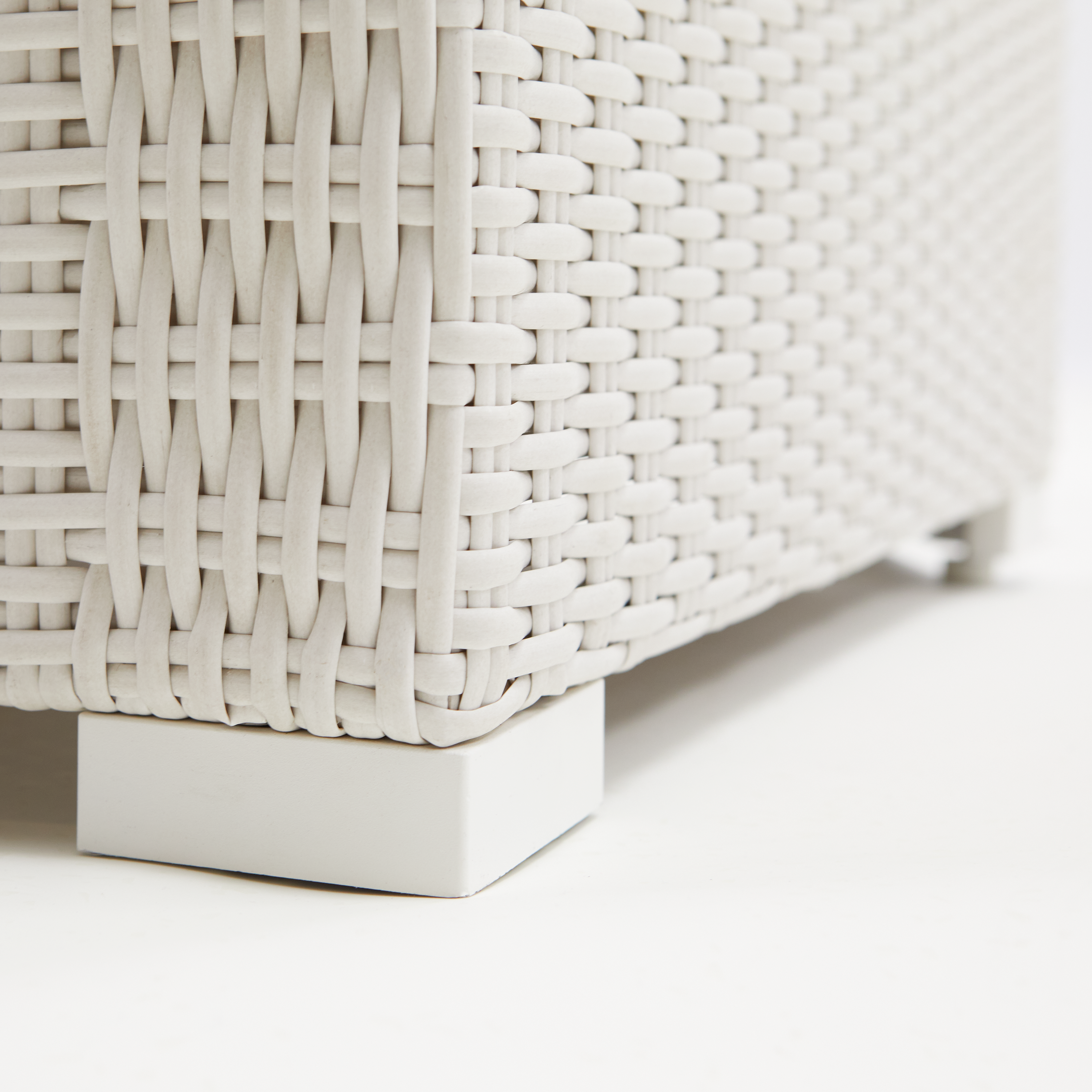 Sofá de jardín NATERIAL Luma de aluminio blanco 3 plazas - 12