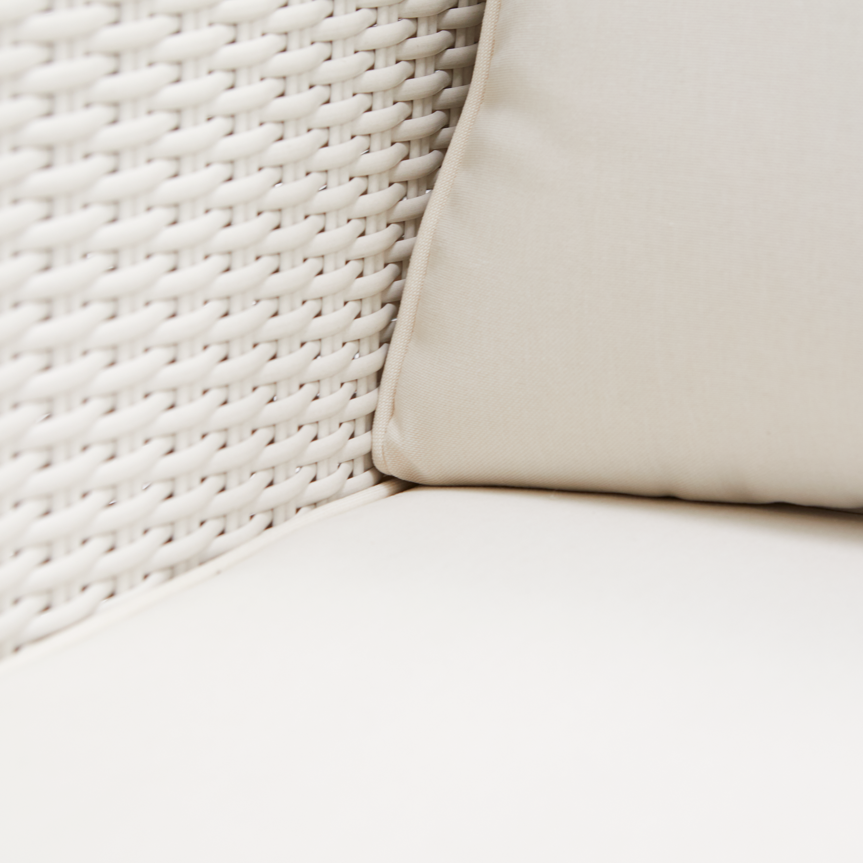 Sofá de jardín NATERIAL Luma de aluminio blanco 3 plazas - 13