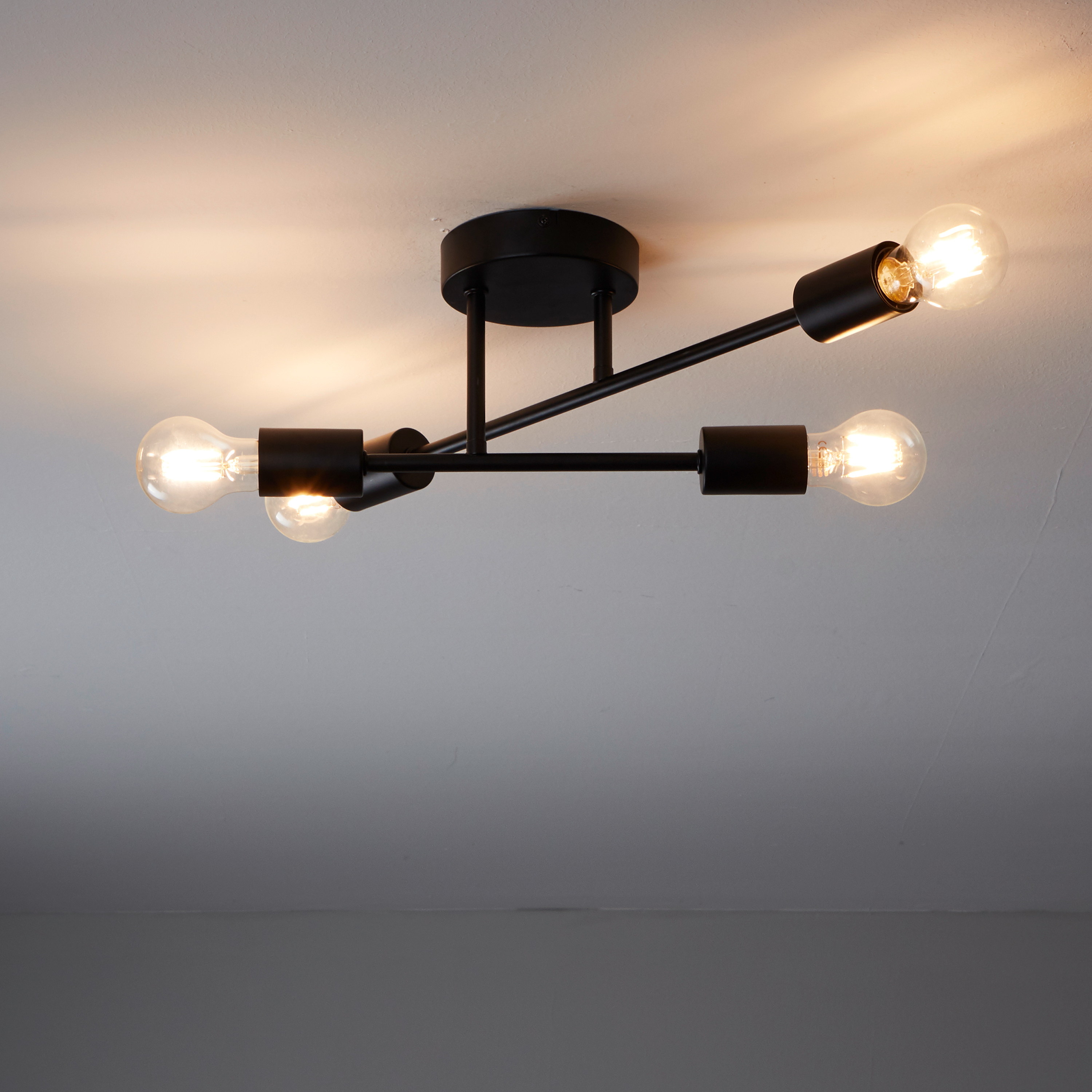 Plafoniera design Lina Ø 4.2 cm nero IP20, 4XE27 INSPIRE - 11