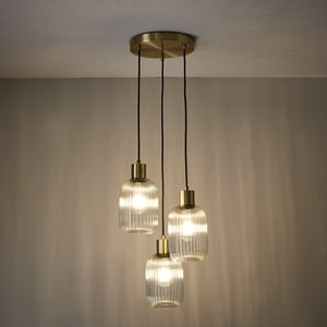 Suspension Dipsy, acier, transparent, Diam.14 cm INSPIRE, E27