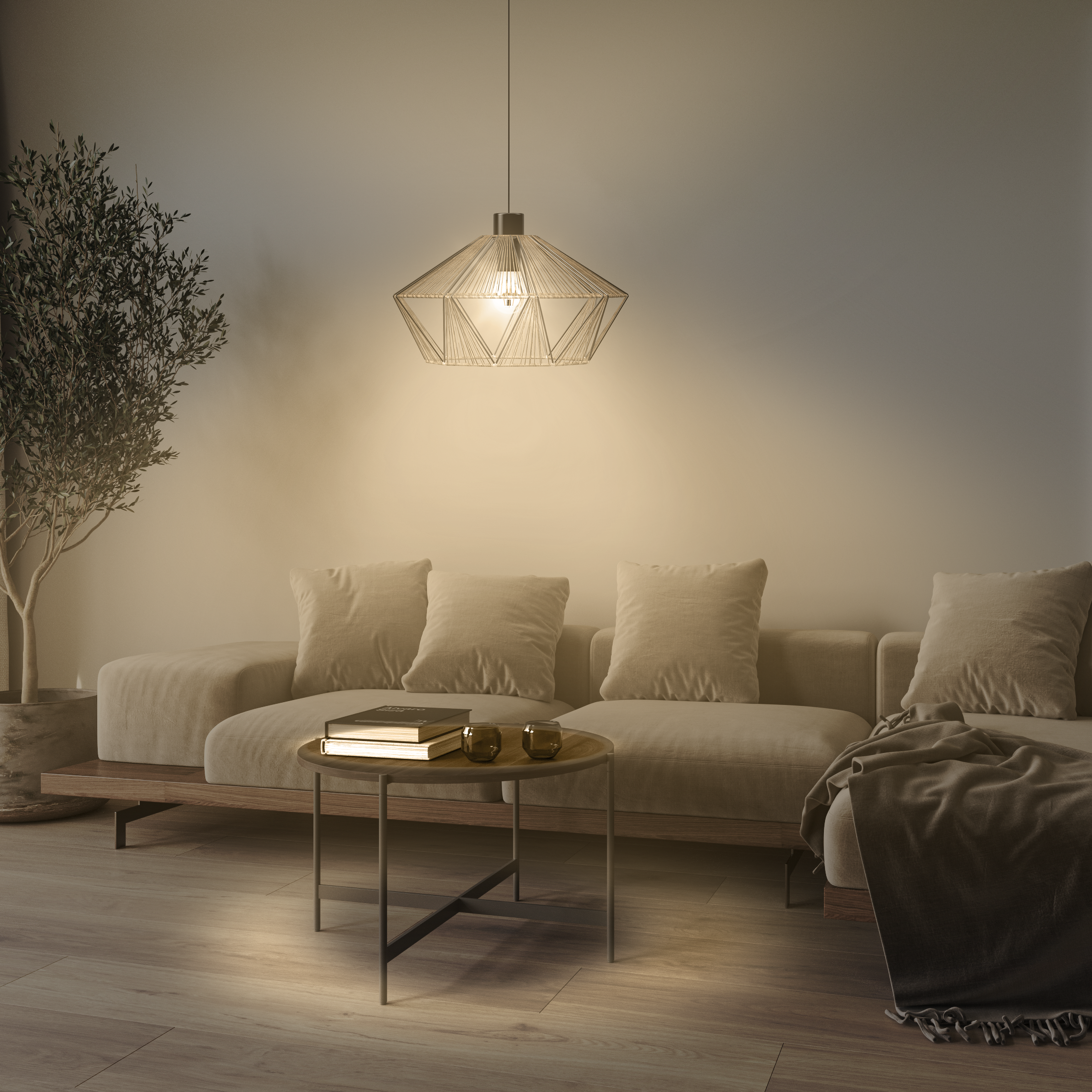 Suspension Pyros acrylique, noir, Diam.44.5 cm INSPIRE, E27 - 3