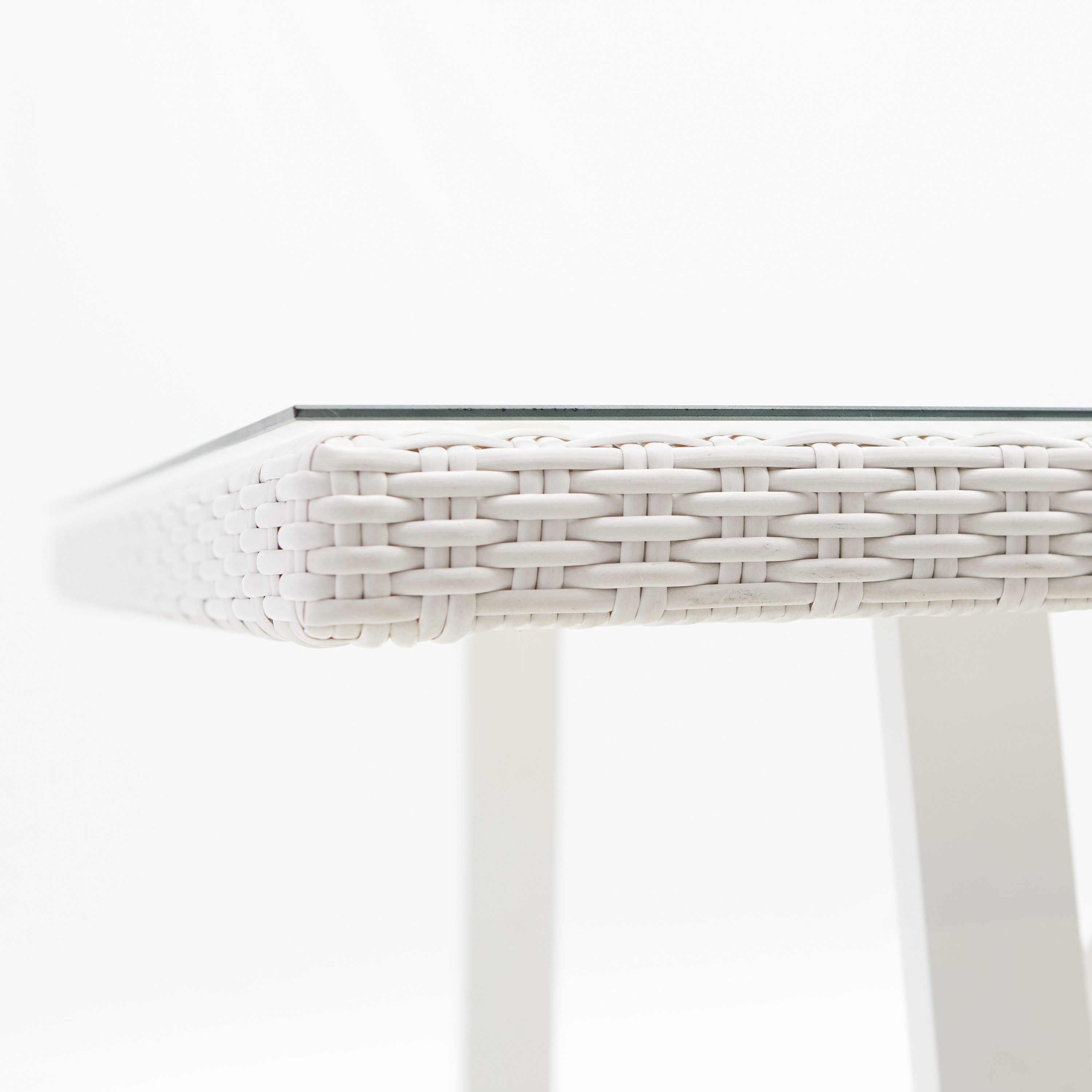 Mesa de jardín NATERIAL Luma de aluminio blanco de 101.5 x 75 x 201.5 cm - 10