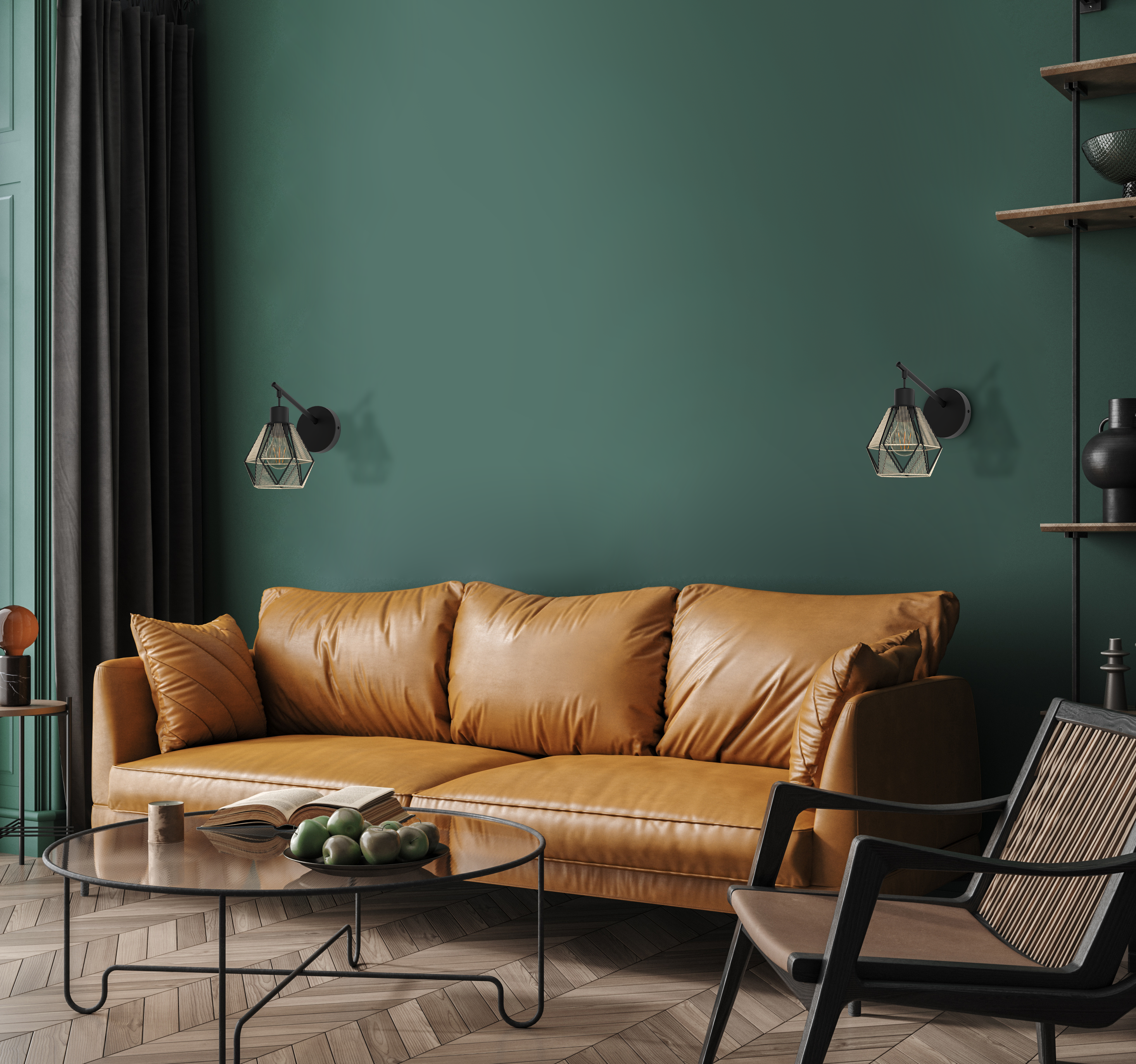 Kinkiet Pyros czarny raffia E27 Inspire - 7