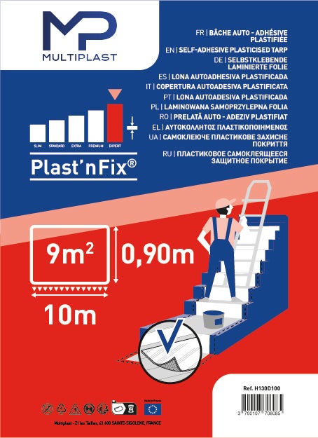 Bâche de protection Plastnfix MULTIPLAST L.10 x l.0.9m - 3