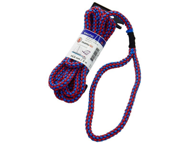 Corde En Polypropylène 12m X 10mm - Noir, Flottante, Résistante Aux UV - Avec 2 Mousquetons - Pour Extérieur, Jardin, Camping, Survie