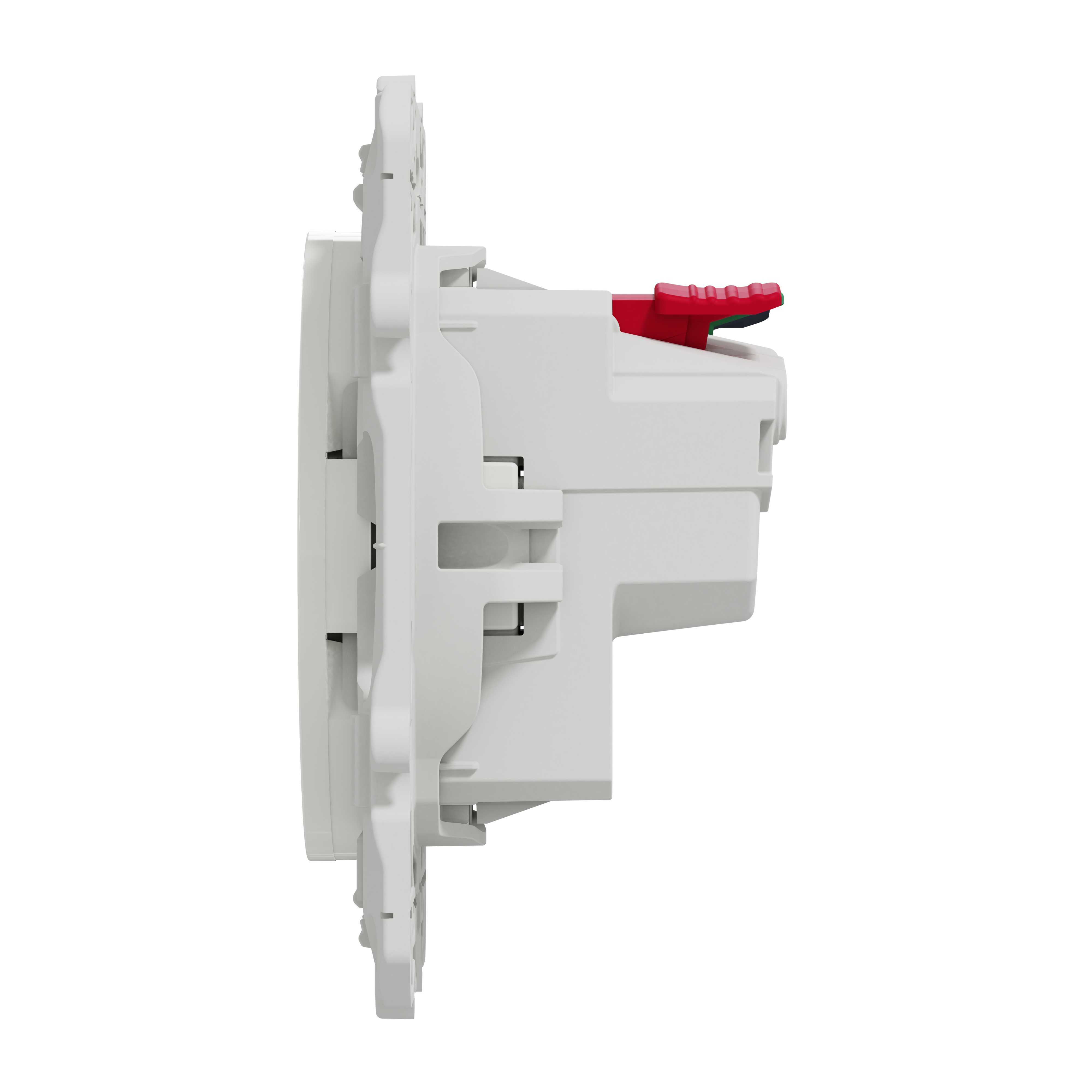 Prise avec terre affleurante à assembler Odace, SCHNEIDER ELECTRIC, blanc - 7