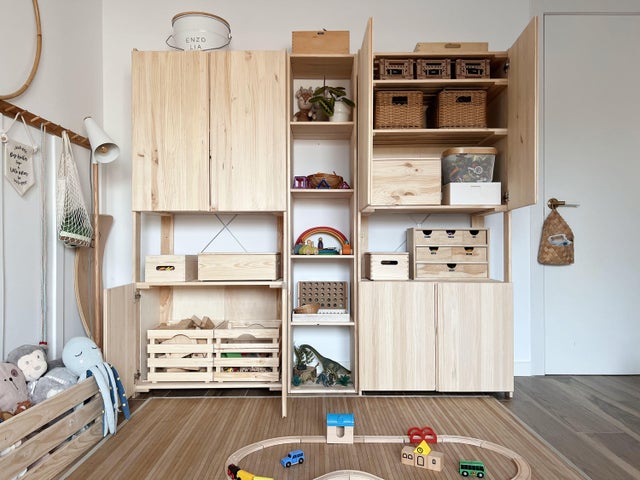 estantería de madera serie nova