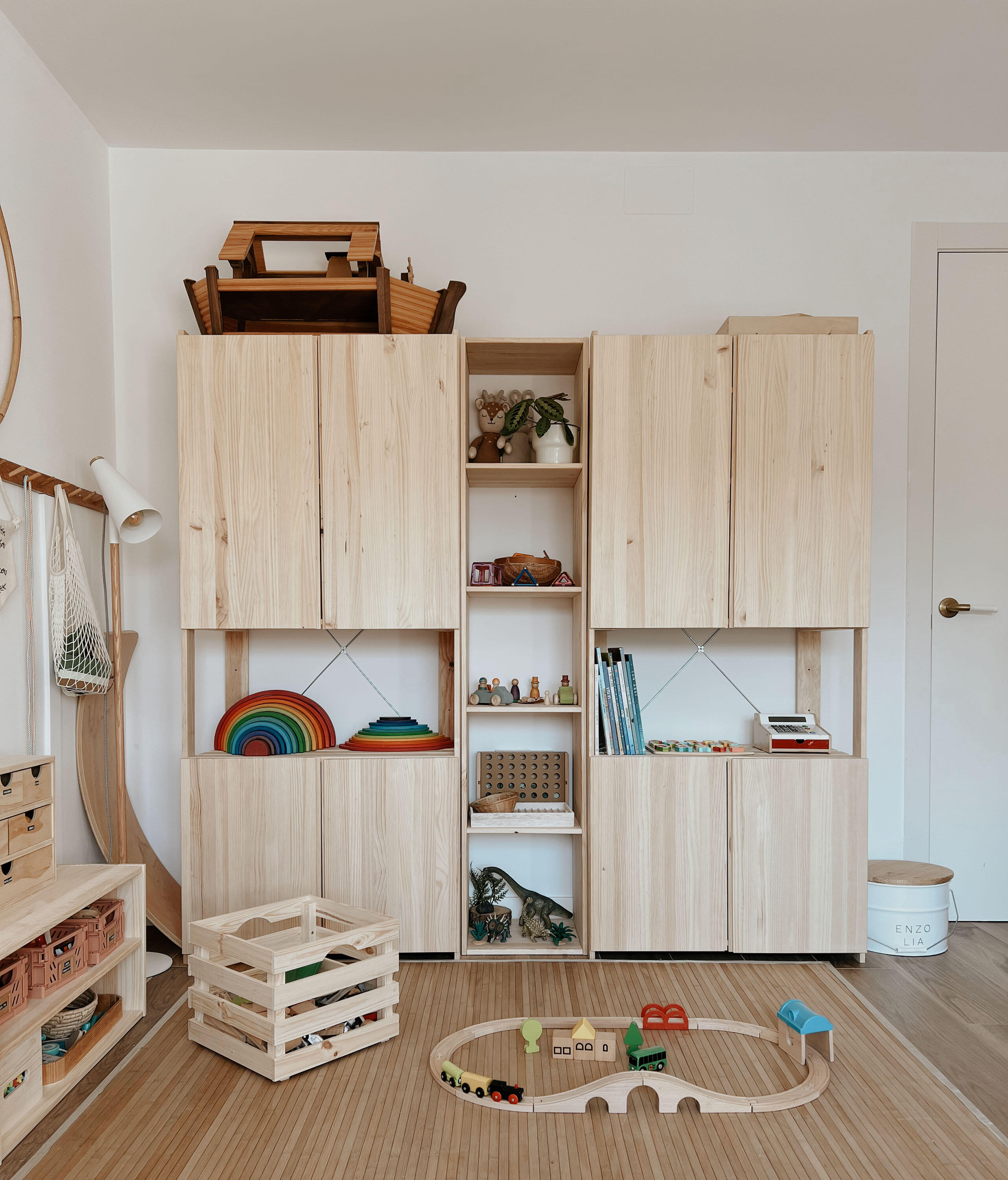 Estantería de madera en bruto con 5 baldas ASTIGARRAGA carga máxima 375 kg 174.5x76.5x38.5cm - 19