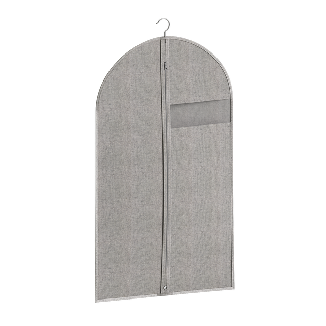 Housse pour vêtement SPACEO grise uni H.95 x l.55 cm