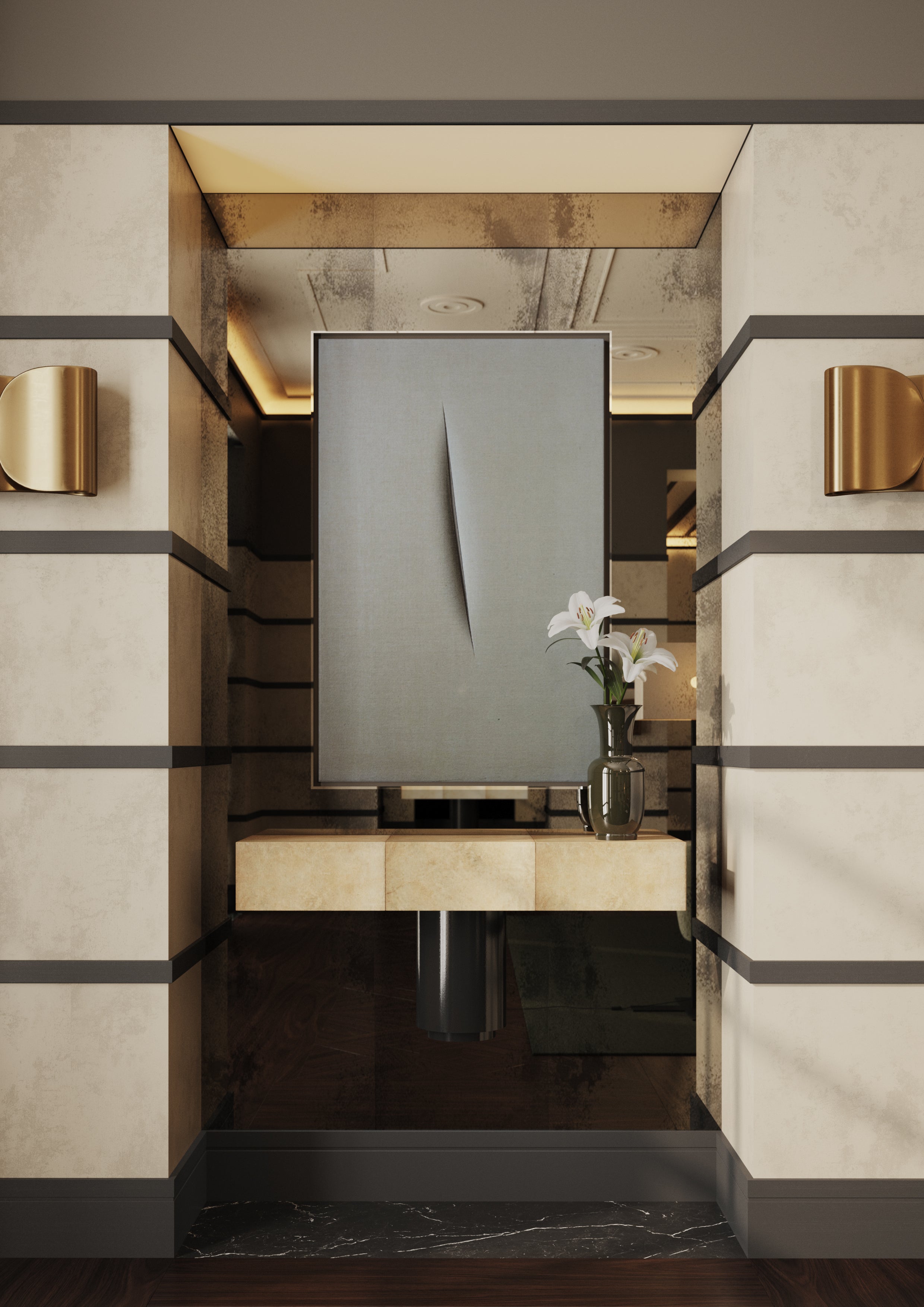Moldura HDPS (pared) 38x10x2000mm - 4