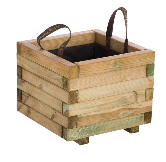 Fioriera CAJOU CERLAND in legno pino H 38.5 cm L 40 x P 40 cm