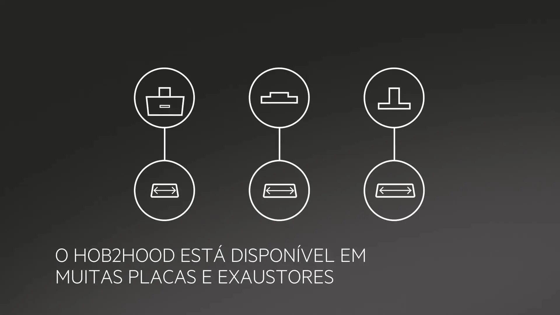 Exaustor oculto inox 54 cm 660 m3/h AEG DGE5661HM - 2
