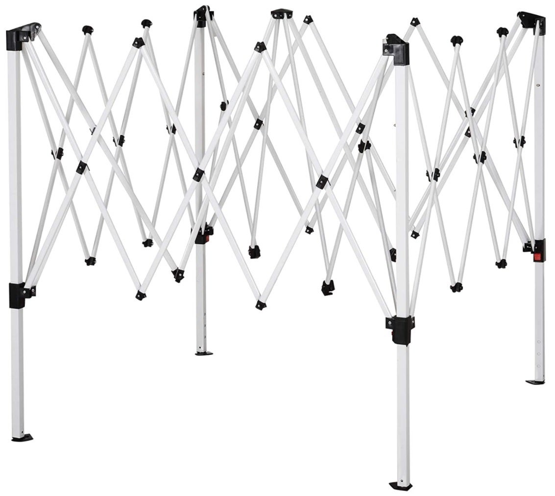 Carpa plegable Deluxe 3x3 azul/blanco - 2