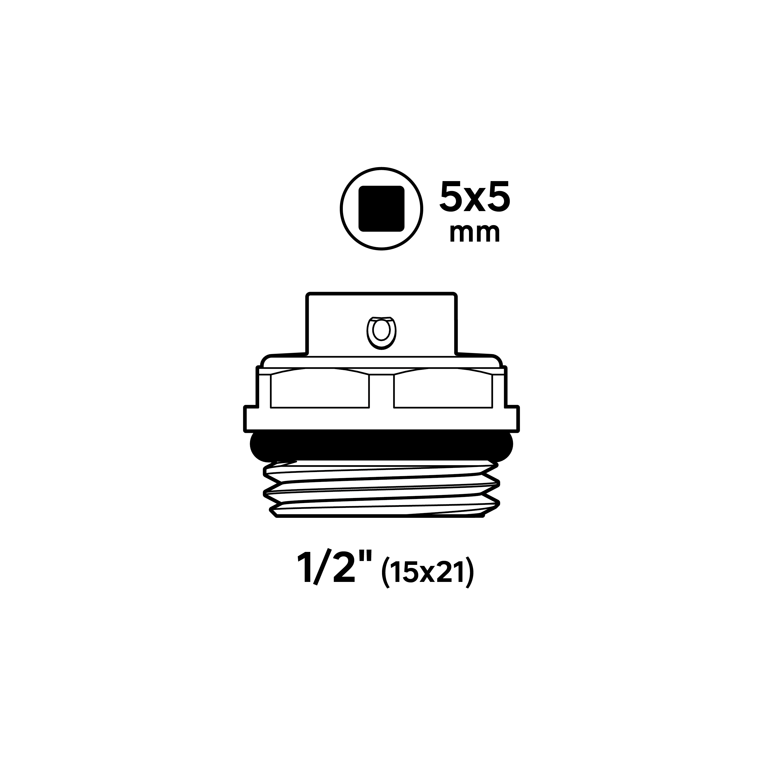 Purgeur d'air manuel 1/2