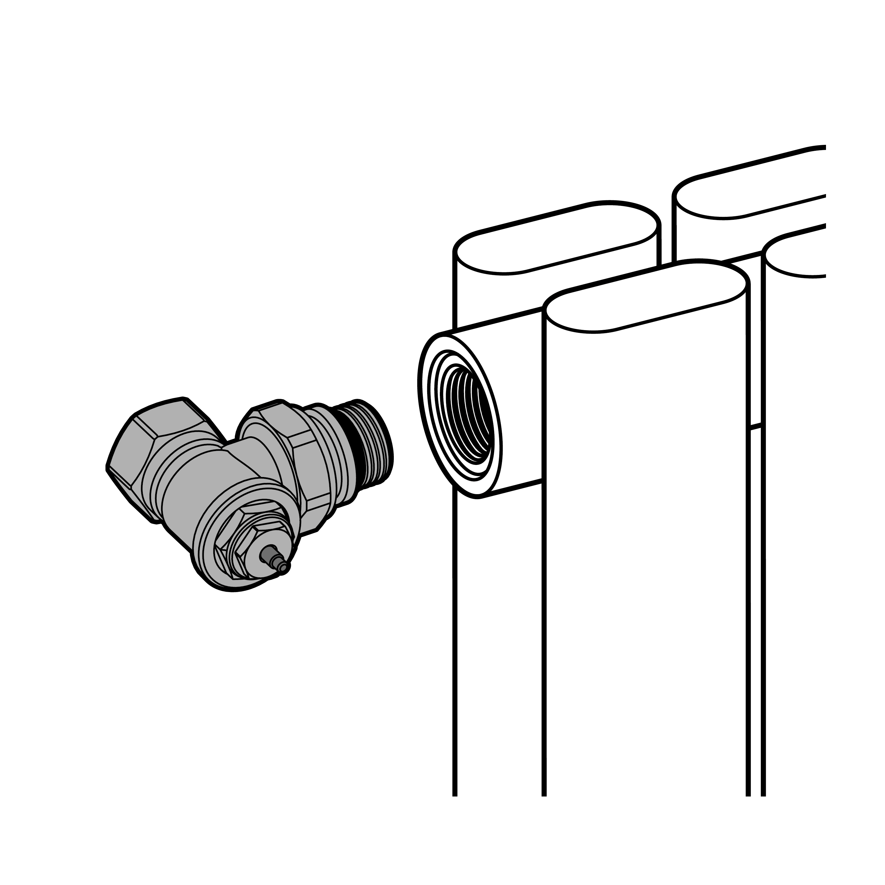 Corps de robinet thermostatique M1/2