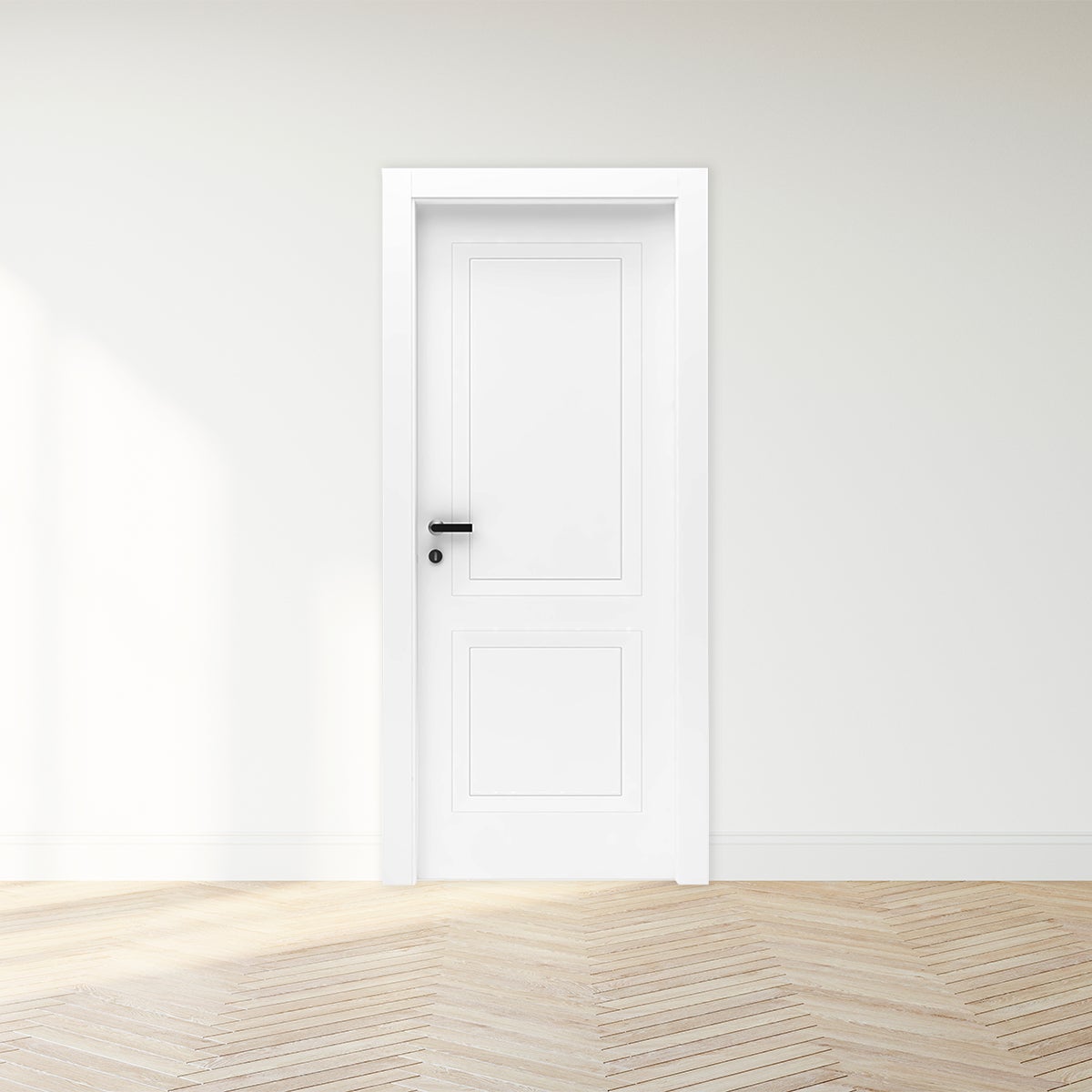 Porta interna a battente Clew in legno colore bianco, L 70 x H 210 cm, apertura reversibile - 2