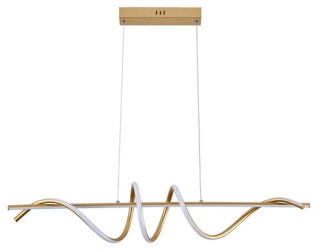 Lampa wisząca Serpent złota LED Reality