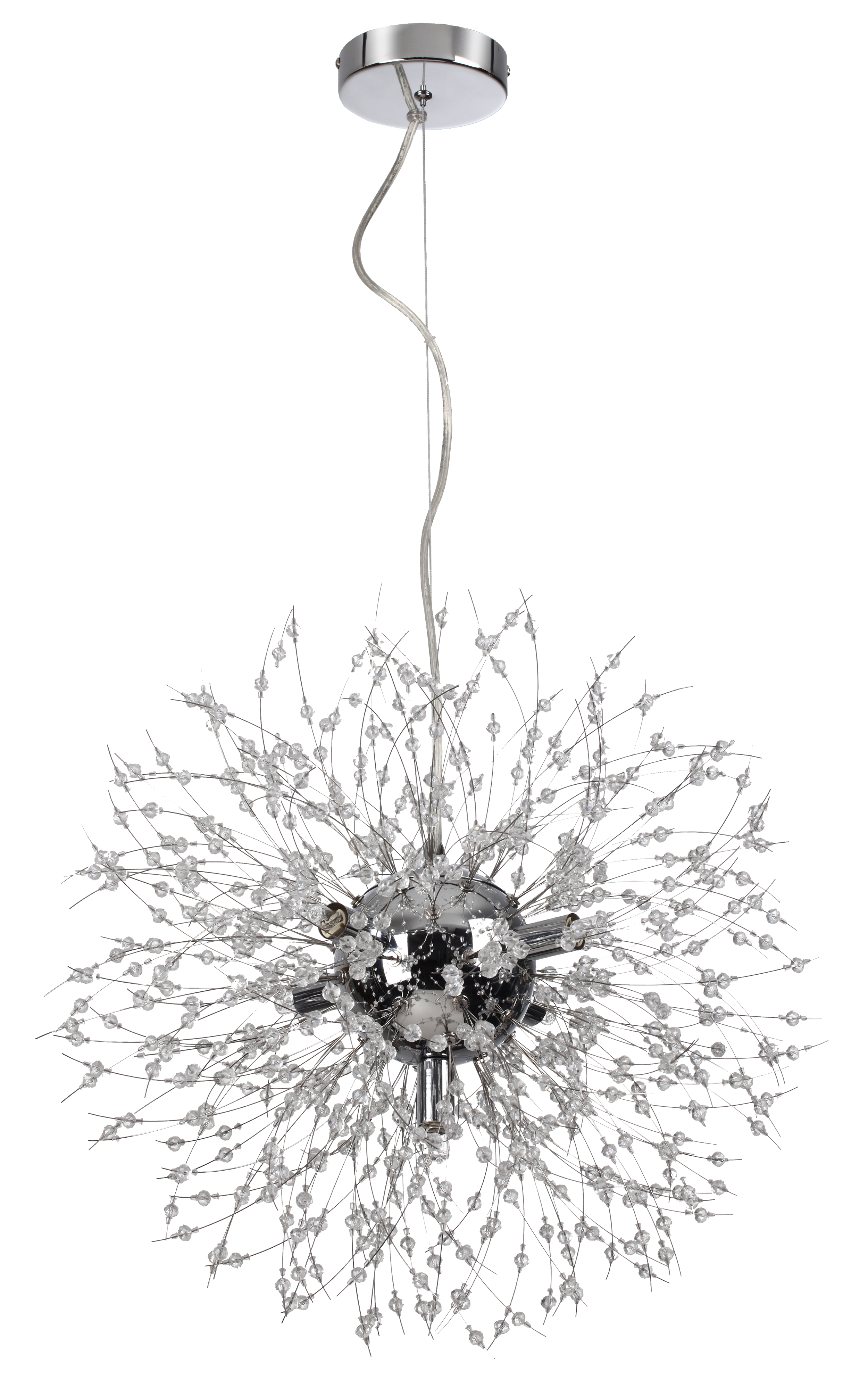 Lampa wisząca Pearls chrom 5 x G9 Reality