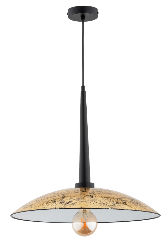 Lampa wisząca Demi czarno-złota E27 Alfa