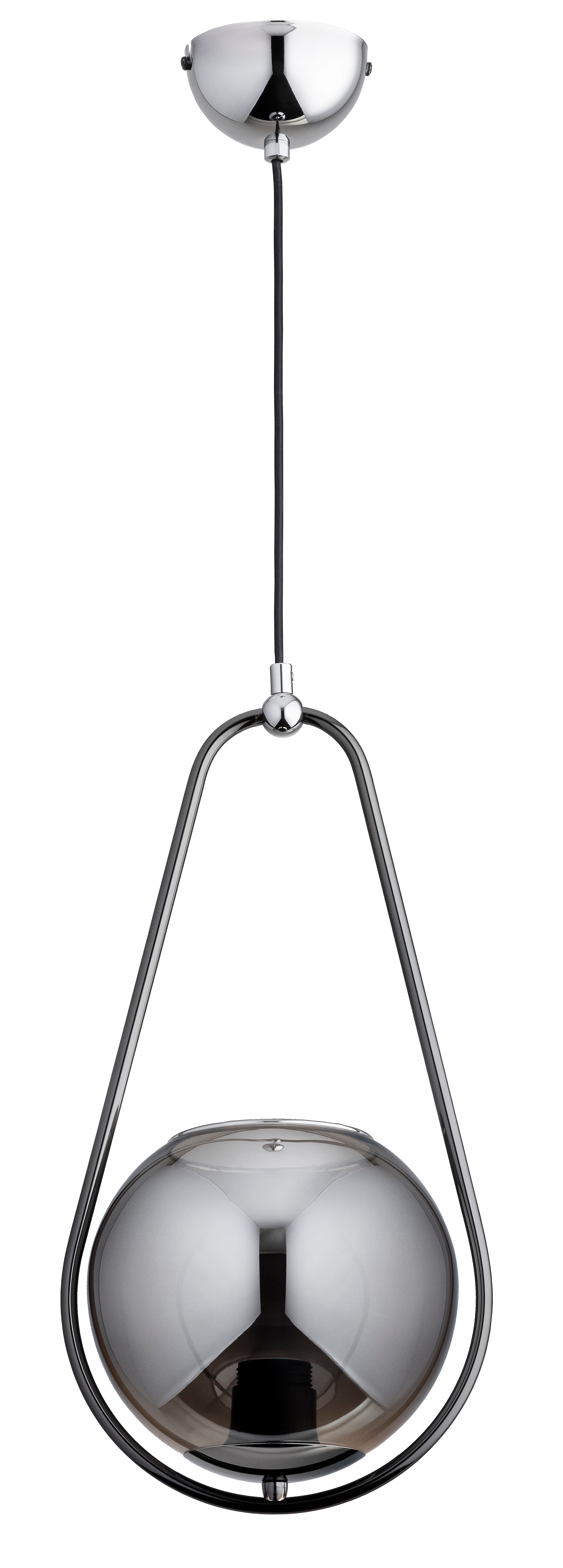 Lampa wisząca Elipsa szara E27 Alfa
