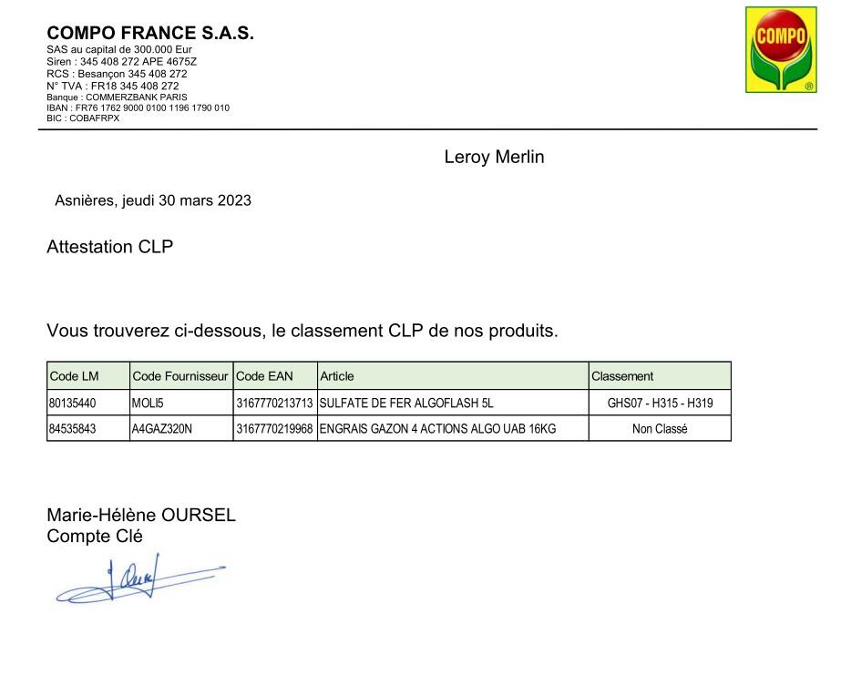 Sulfate de fer polyvalent ALGOFLASH 5L - 2