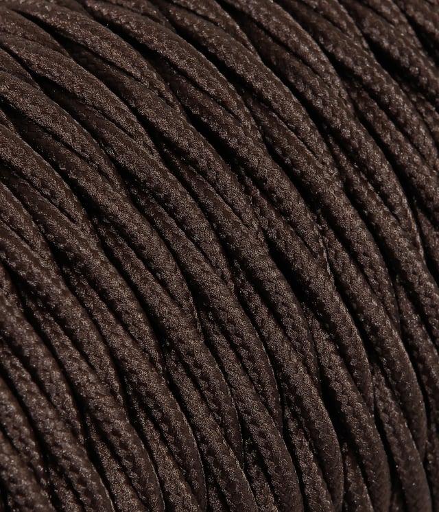 Cavo tessile 3 x 0,75 mm² L 25 m MERLOTTI marrone matassa