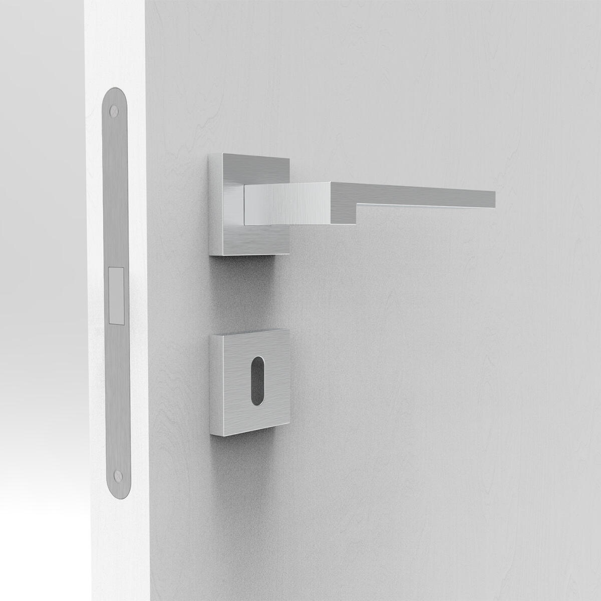 Porta interna a battente Clew in legno colore bianco, L 70 x H 210 cm, apertura reversibile - 5