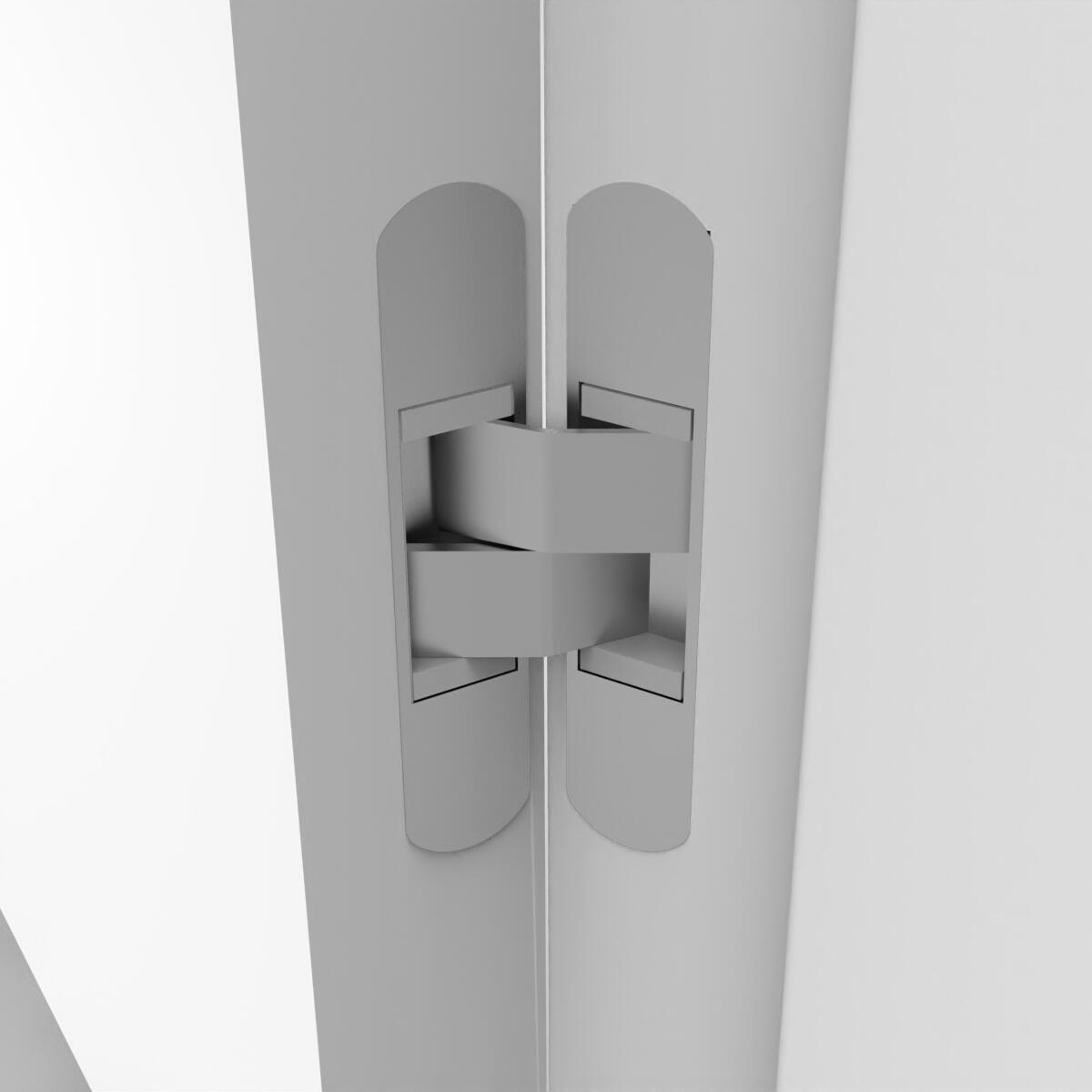 Porta interna a battente Clew in legno colore bianco, L 70 x H 210 cm, apertura reversibile - 4